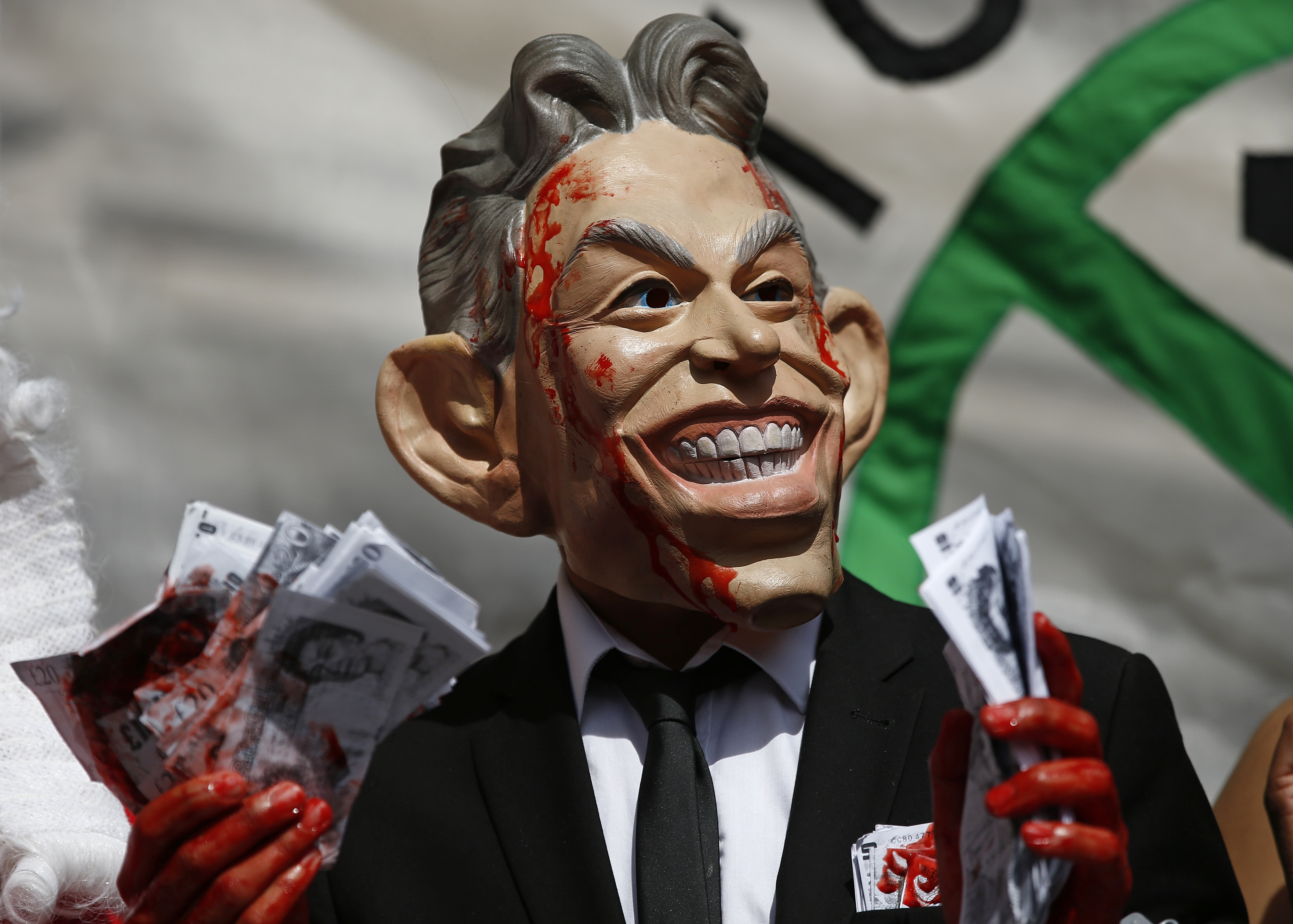 Tony Blair Chilcot report protests