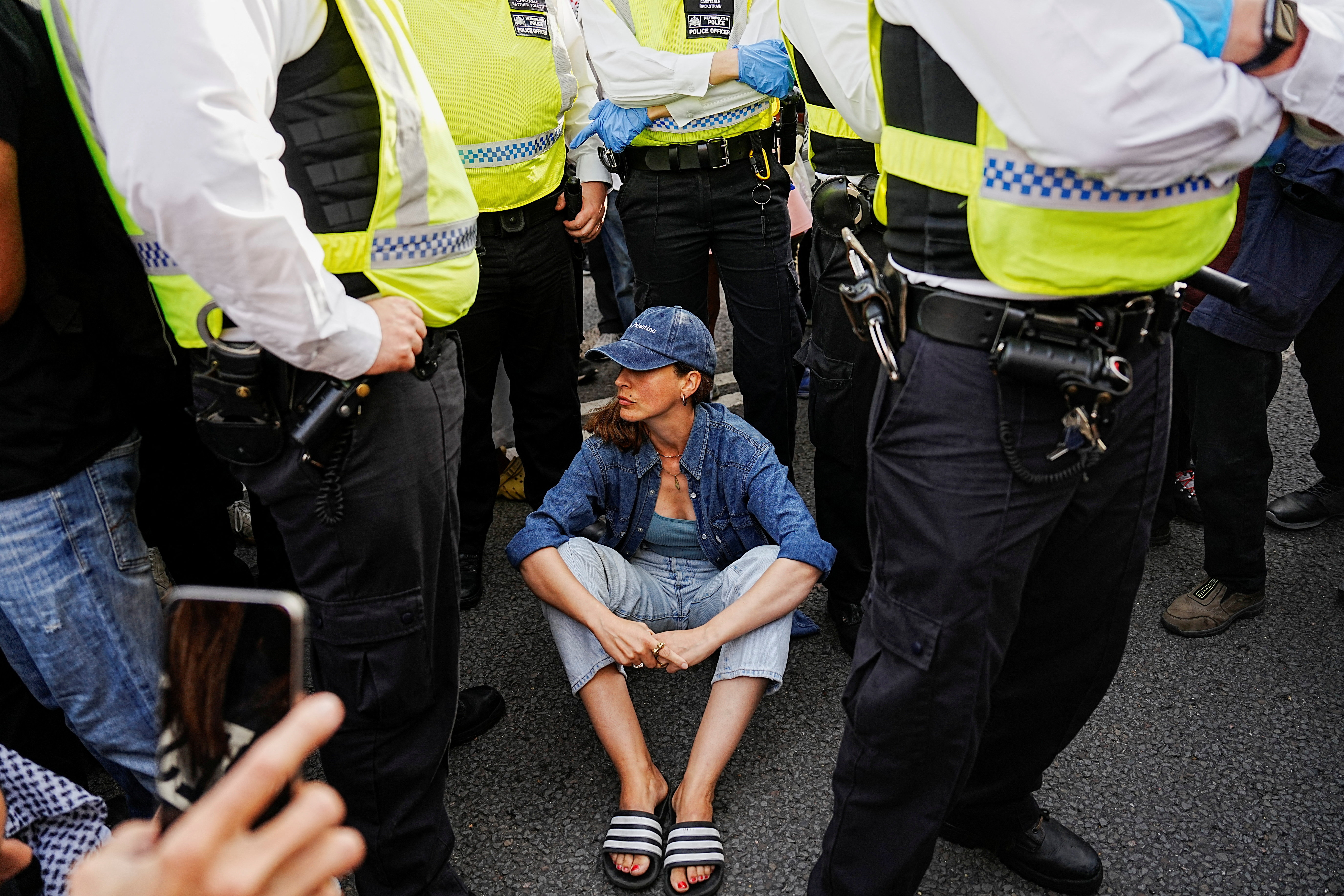 British police detain over 400 at pro-Palestine London protest
