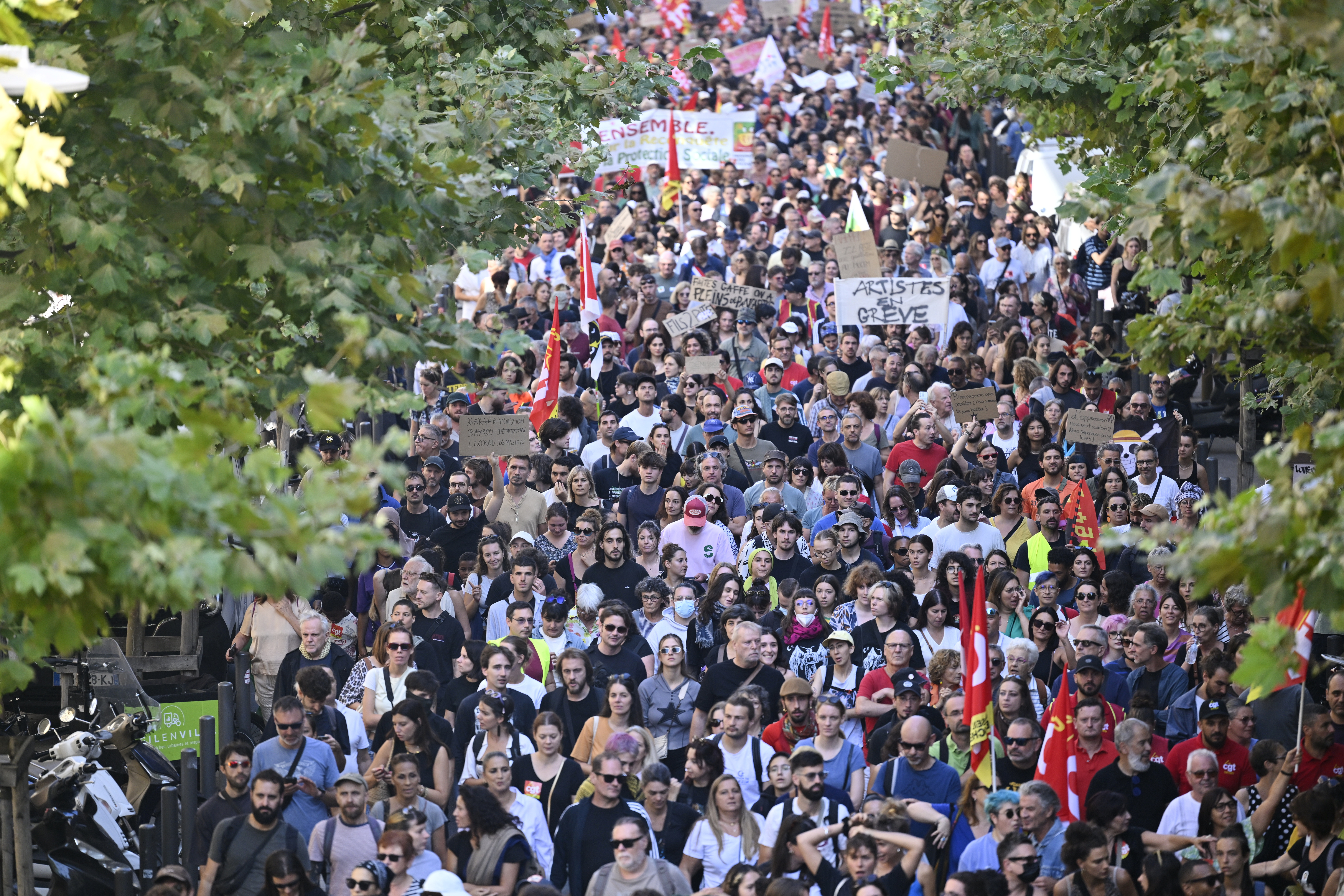 France's streets ablaze as anti-government protests paralyze daily life