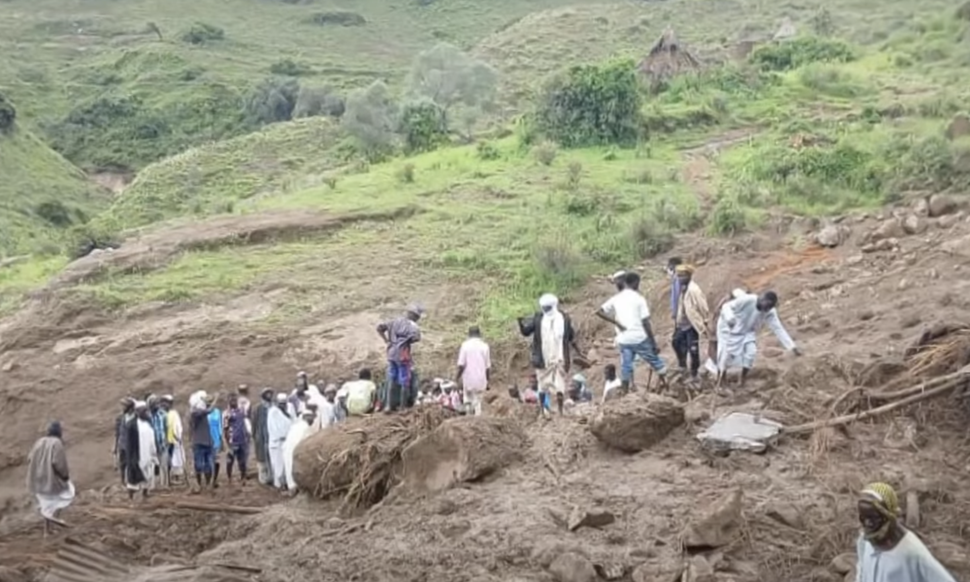 A landslide in Sudan’s western Darfur region has killed more than 1,000 people and destroyed an entire village.