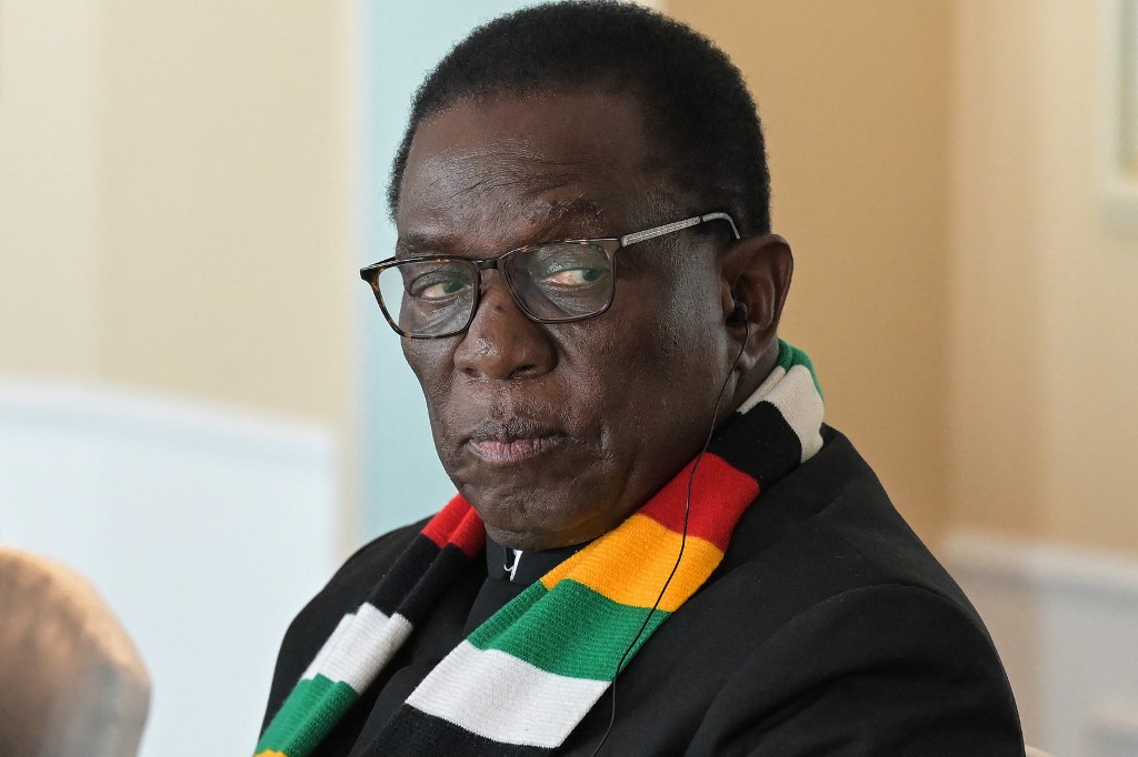 Zimbabwe's President Emmerson Mnangagwa seen here on August 20, 2025. [File Richard A. Brooks/AFP]