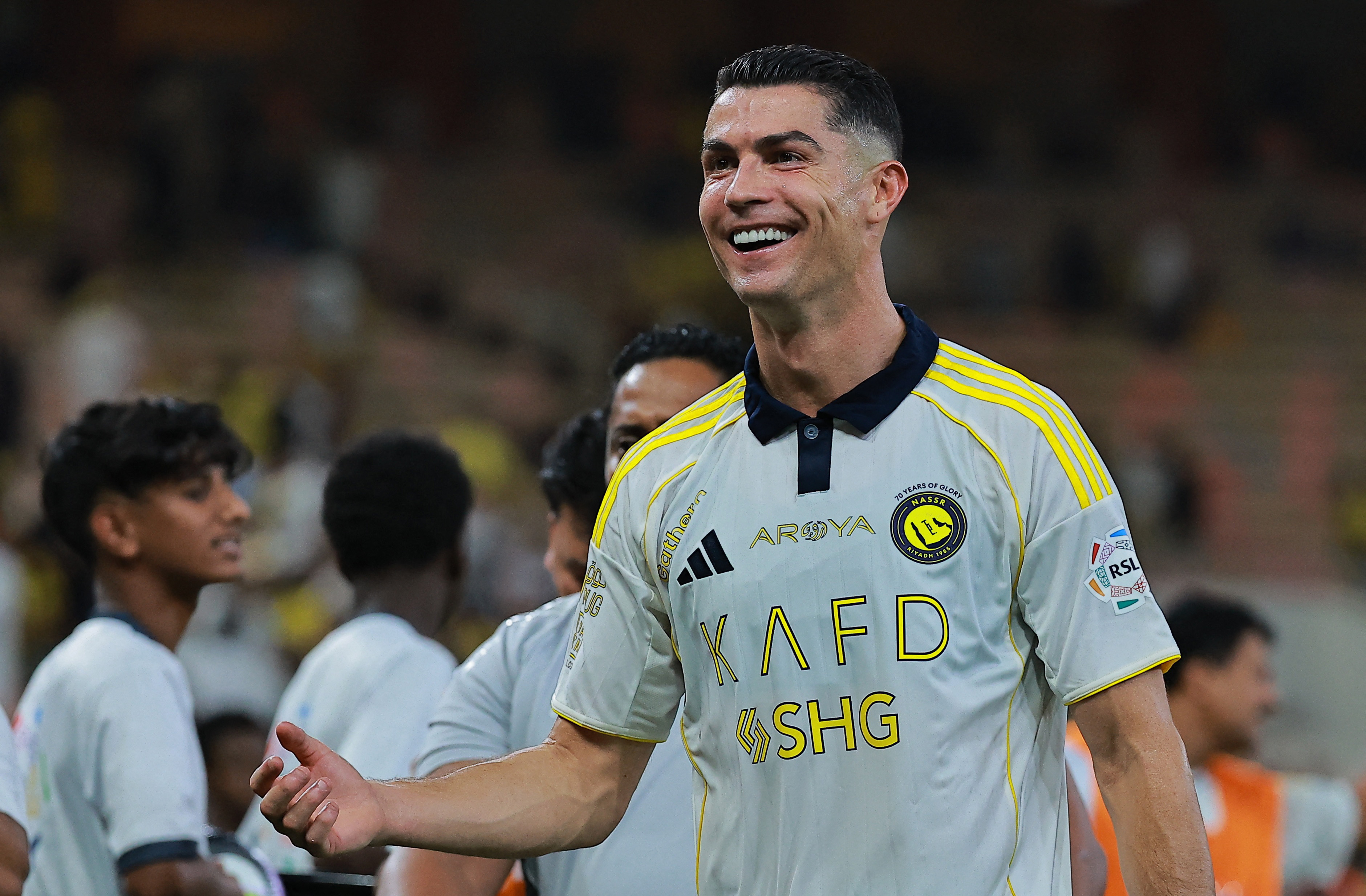 Al Nassr's Cristiano Ronaldo celebrates
