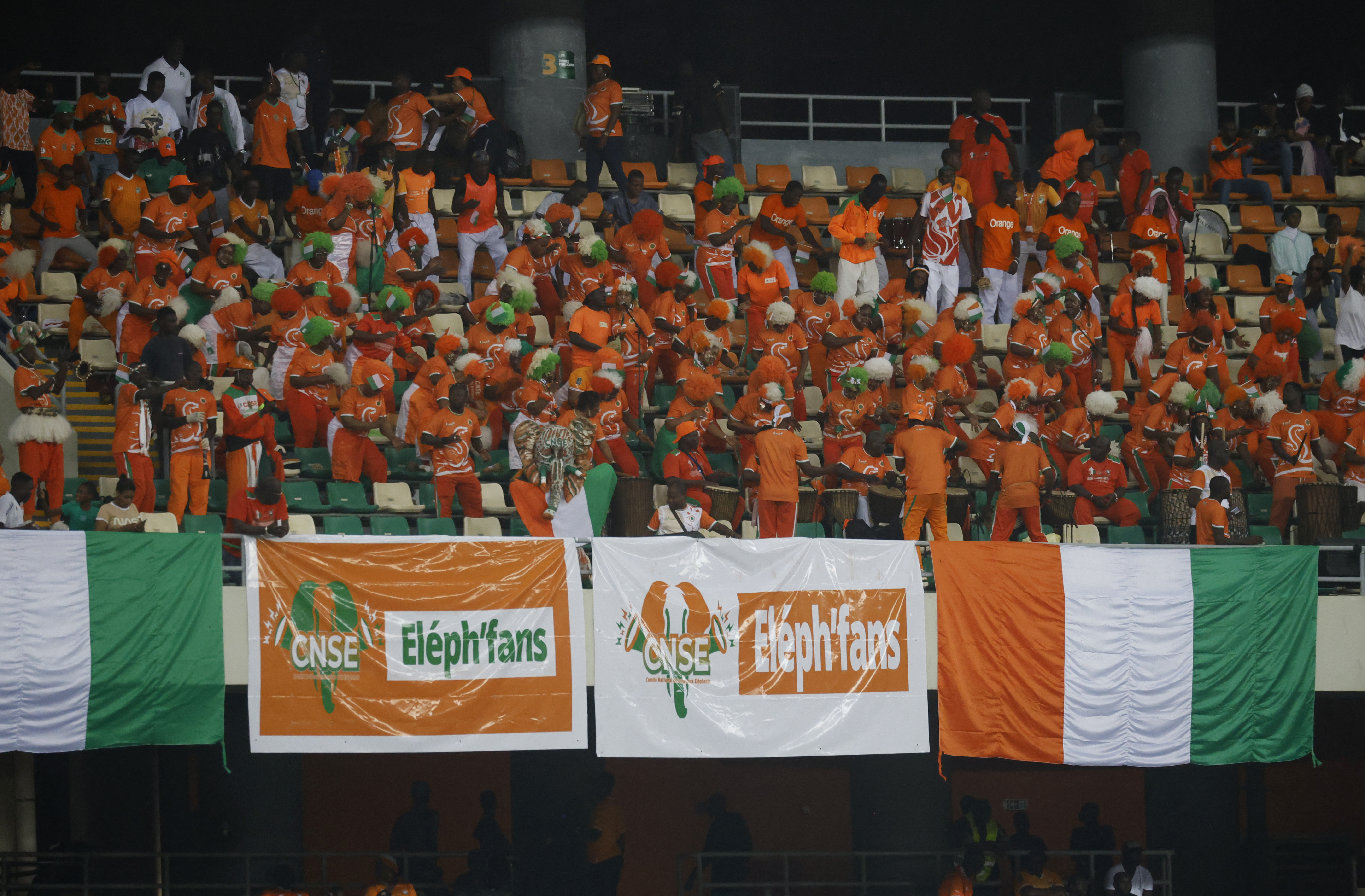 Ivory Coast fans during the match that saw them qualify for the 2026 World Cup