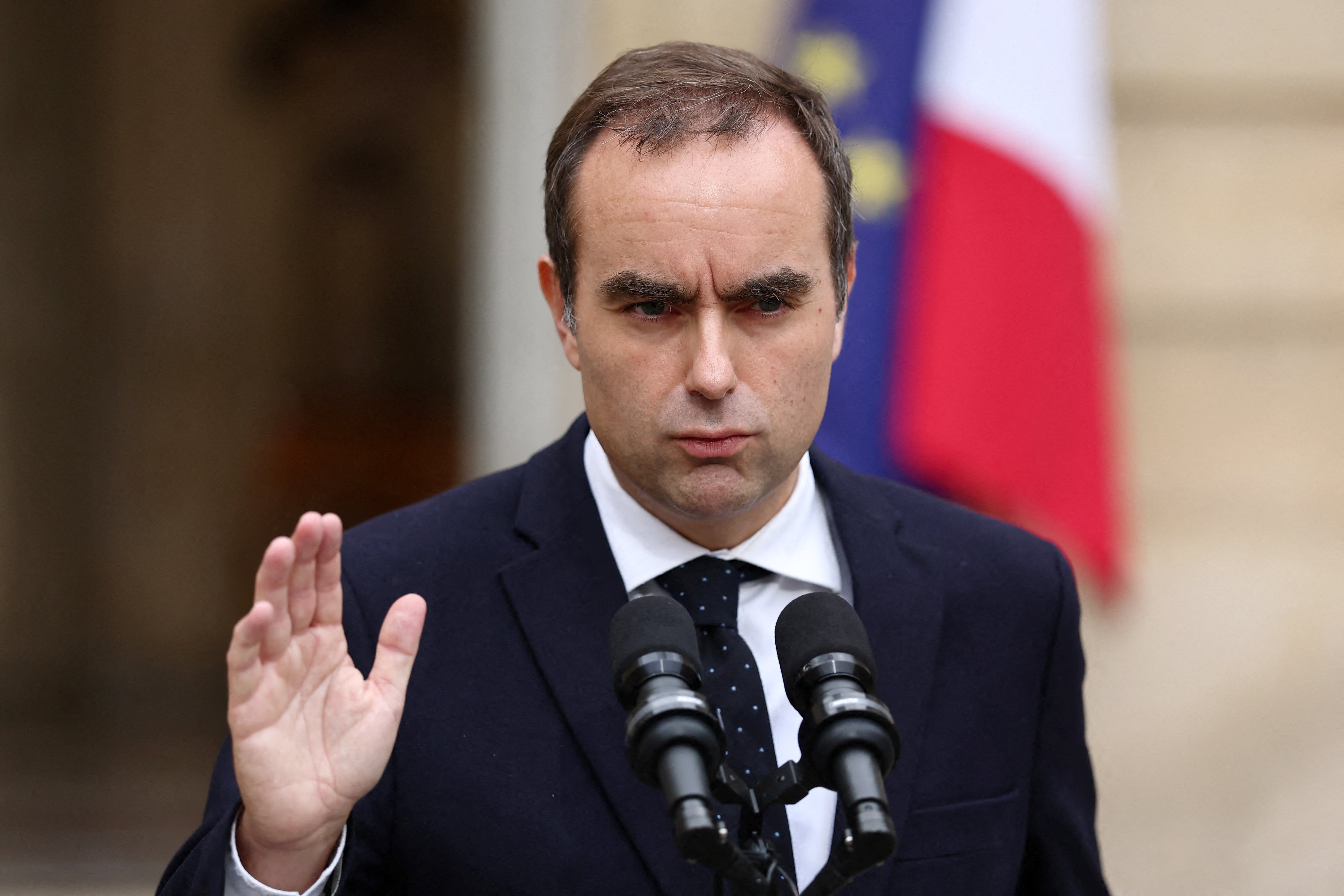 Outgoing French Prime Minister Sebastien Lecornu