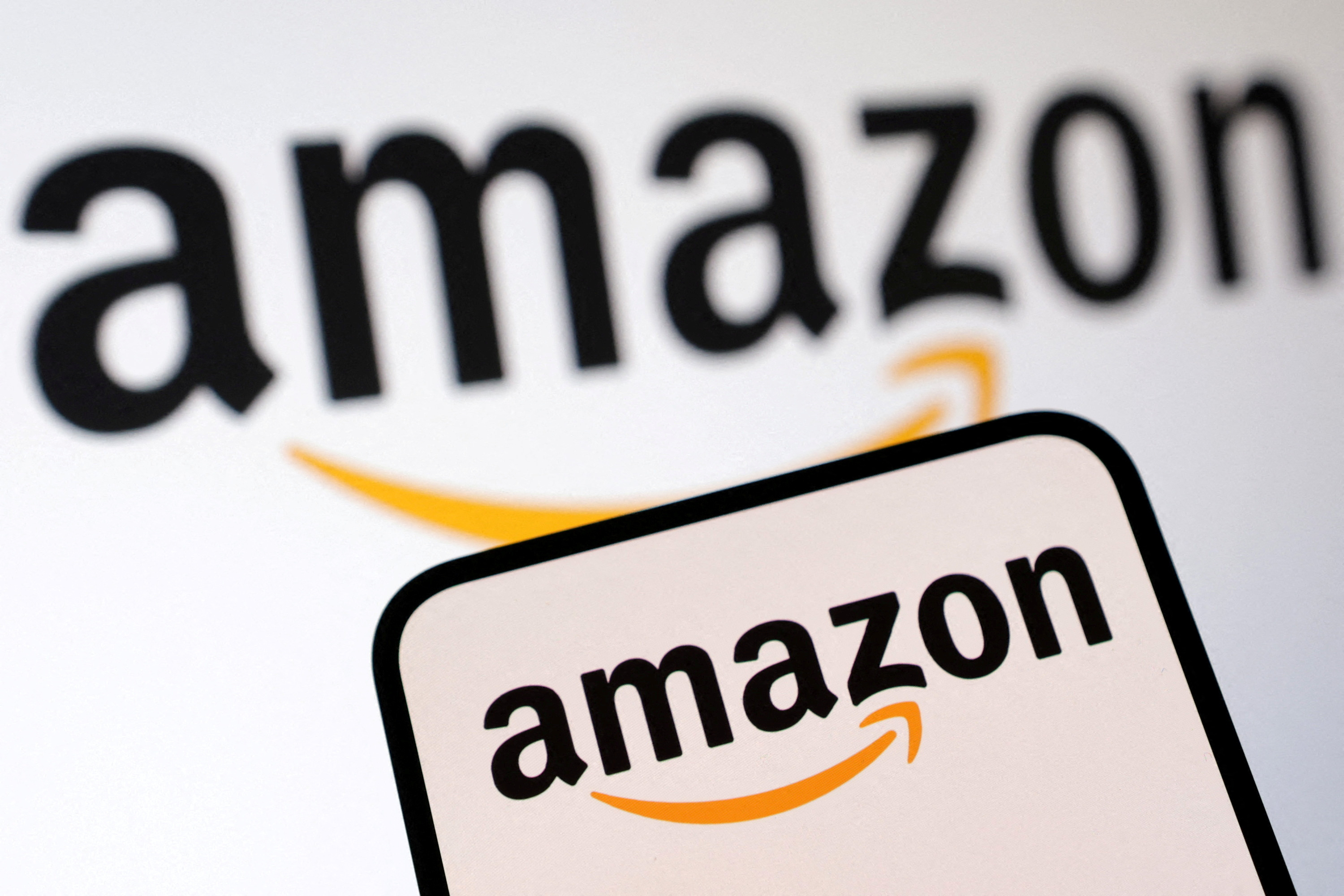FILE PHOTO: Amazon logo is seen in this illustration taken February 11, 2025. REUTERS/Dado Ruvic/Illustration/File Photo