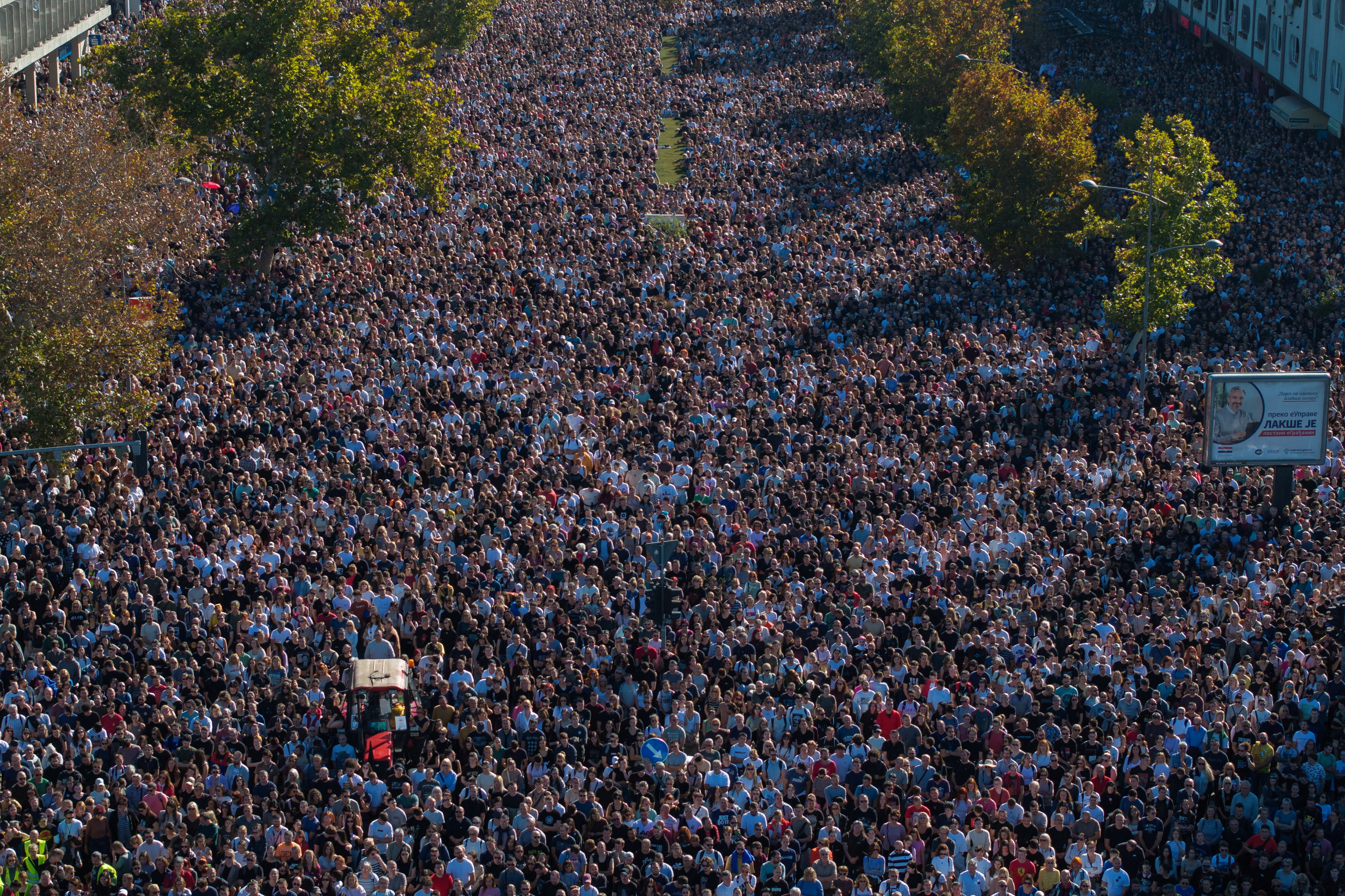 Serbian students lead powerful memorial for railway disaster anniversary