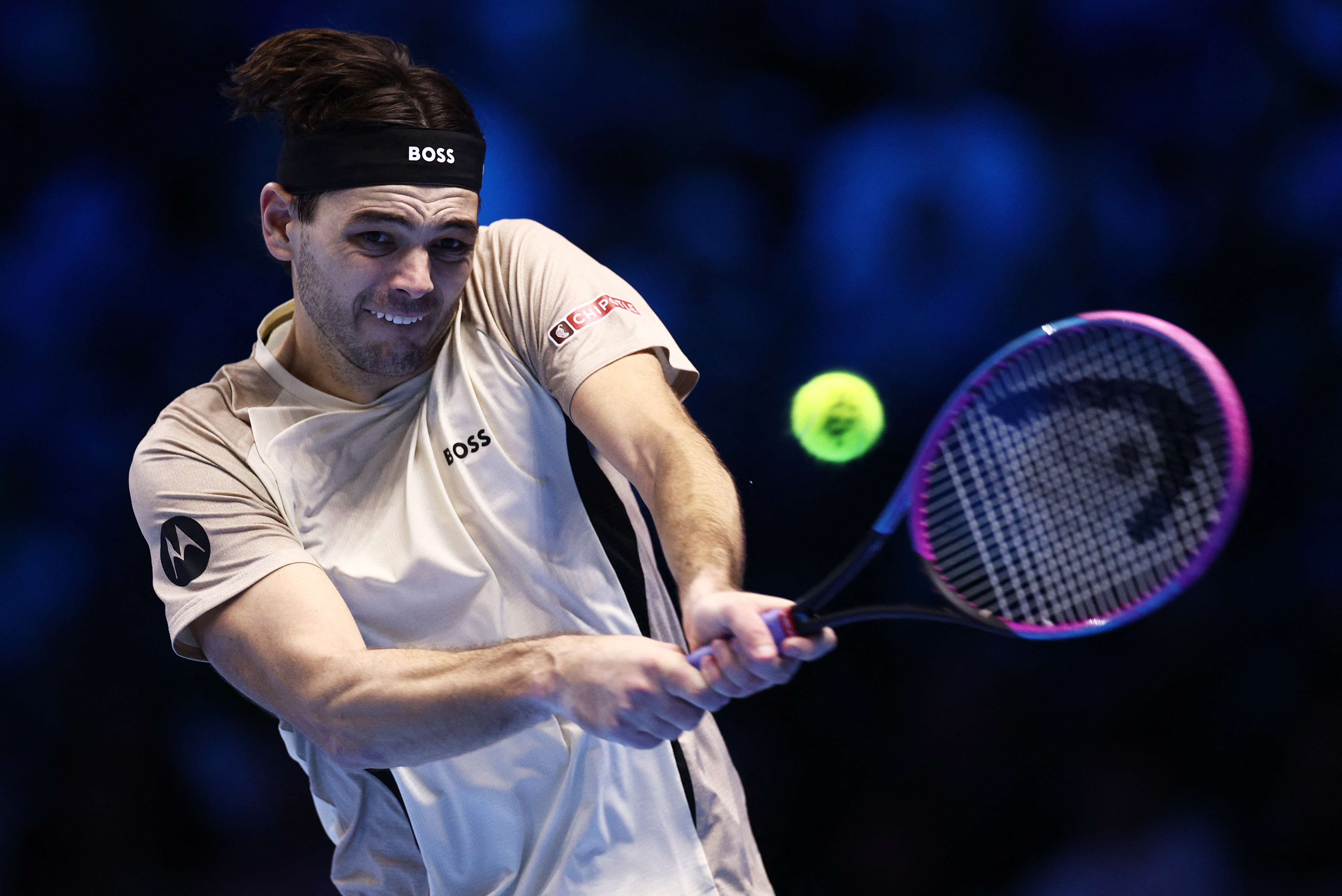 Taylor Fritz in action.