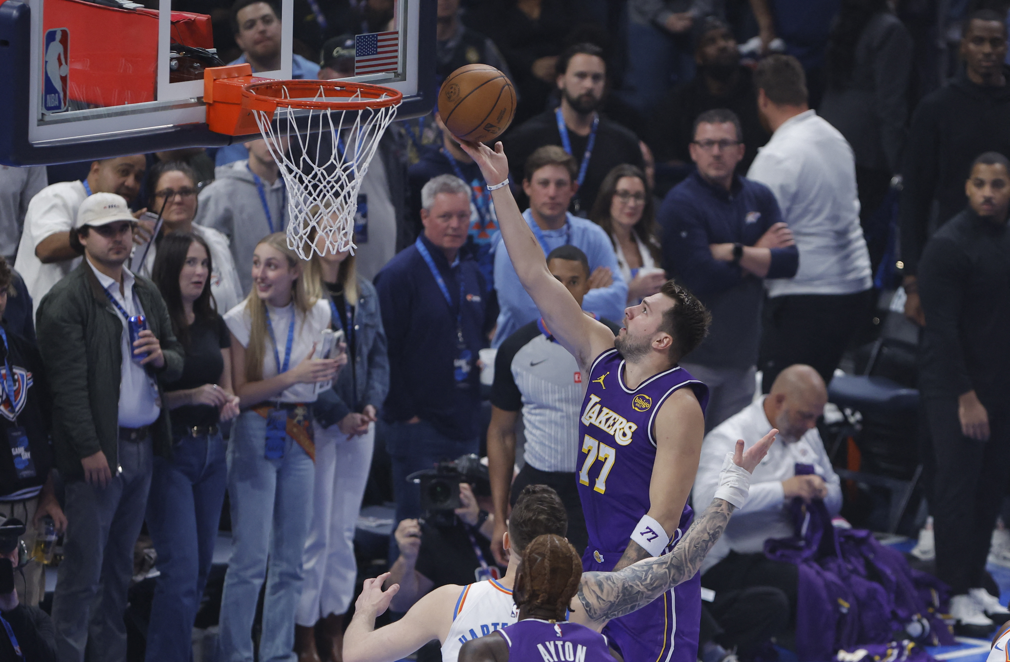 Luka Doncic in action.