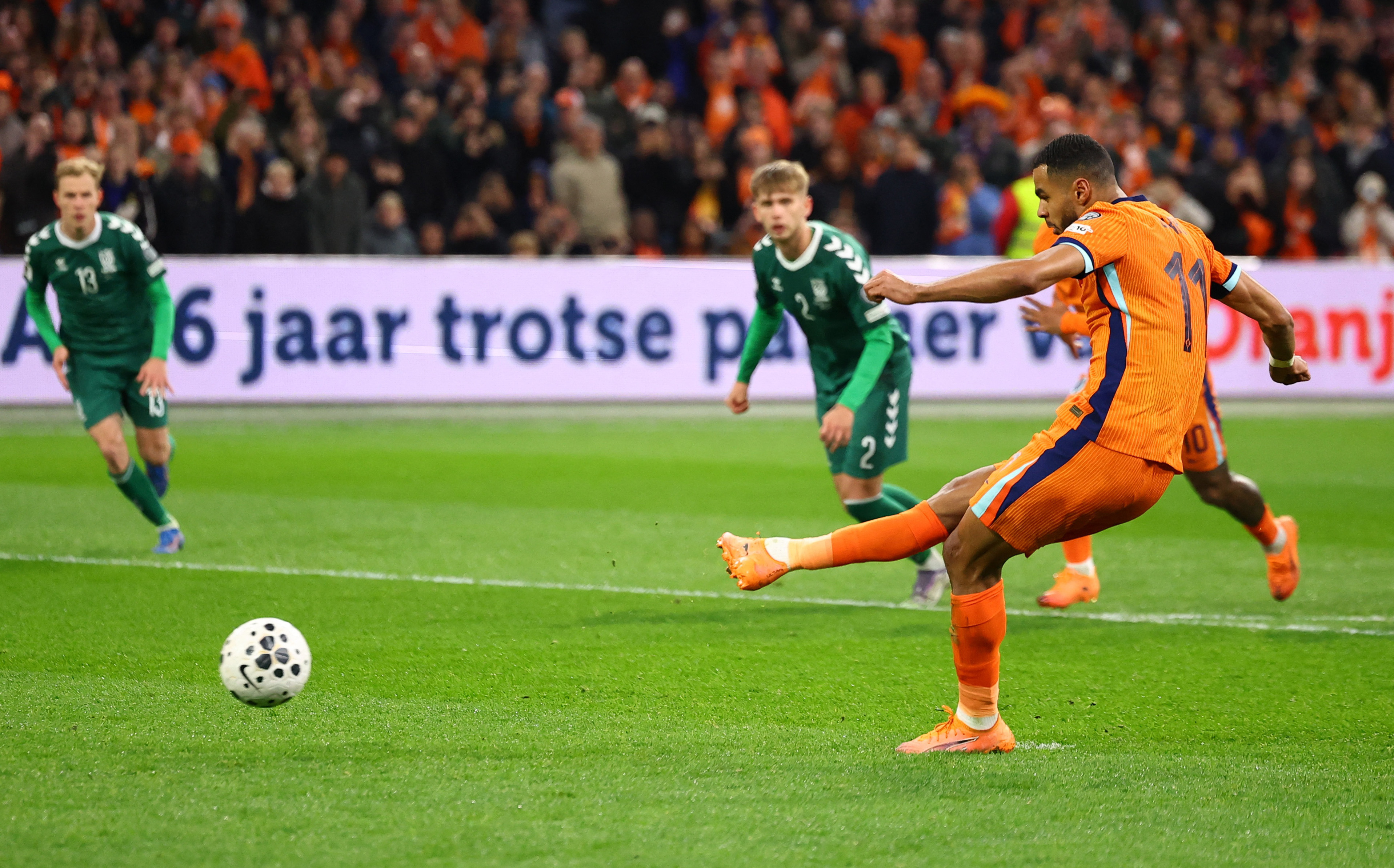 Cody Gakpo in action.