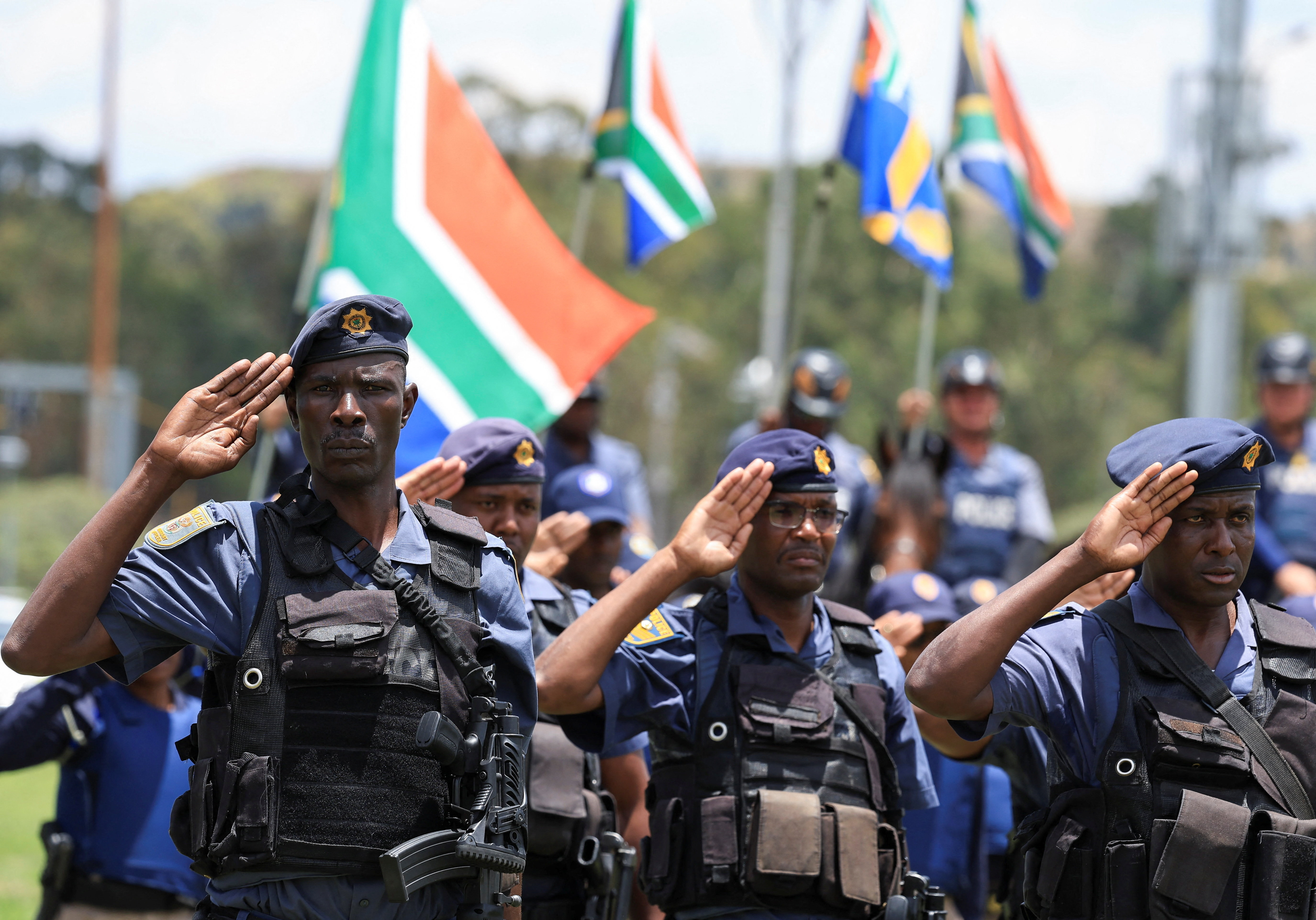 South African police