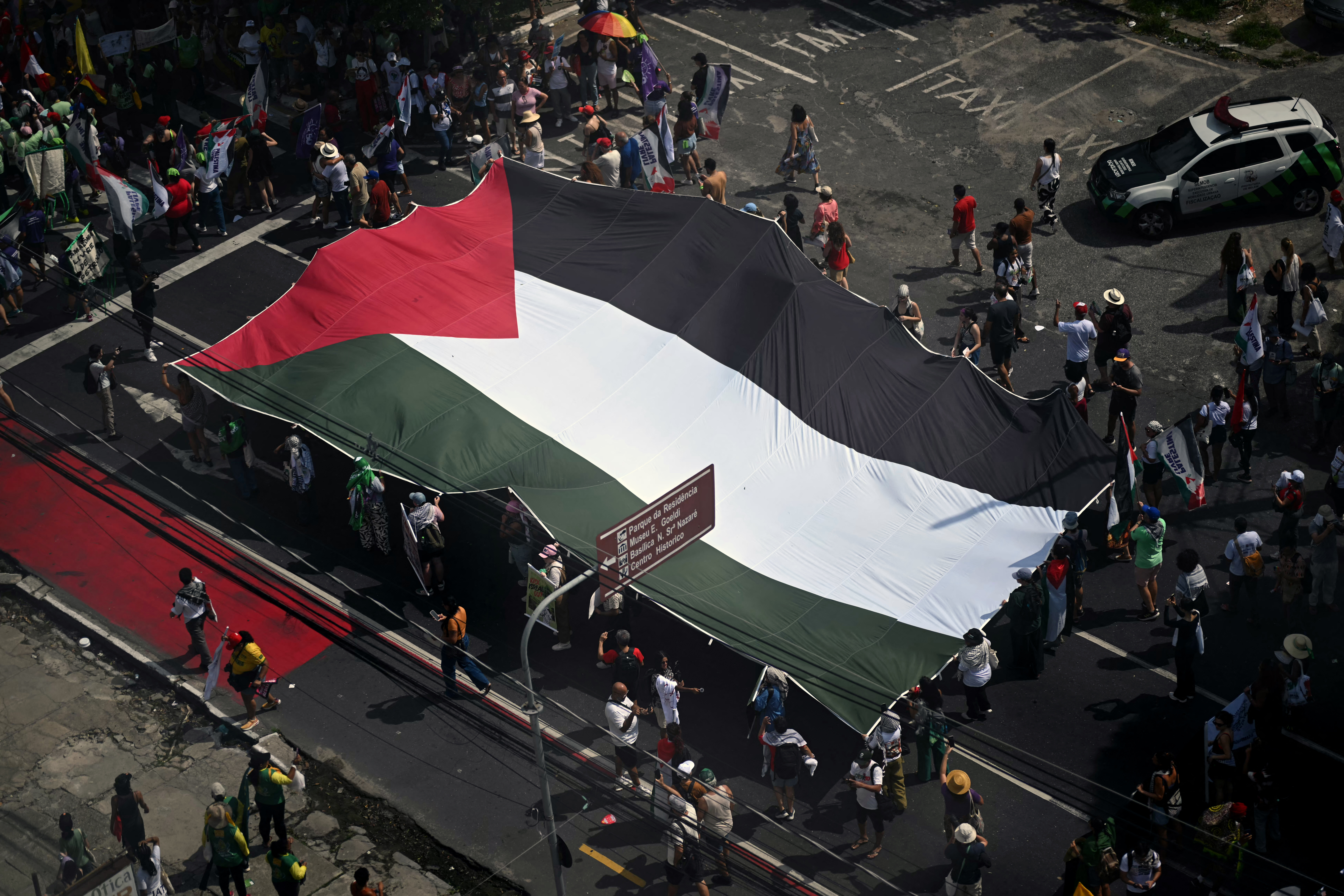 March in Brazil marks first big UN climate protest in years