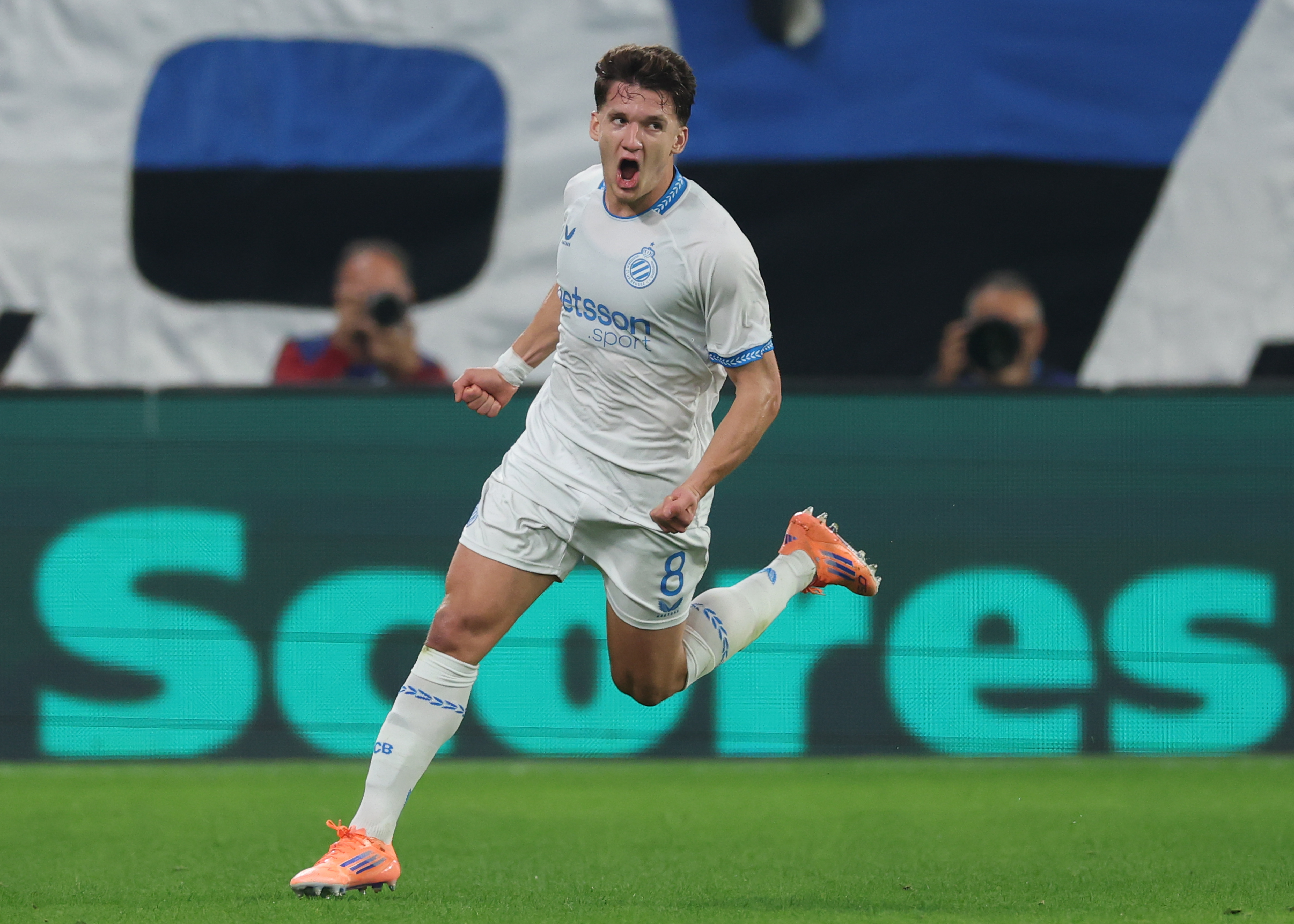 Christos Tzolis reacts.