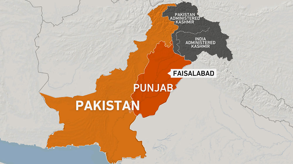 Faisalbad, Pakistan map