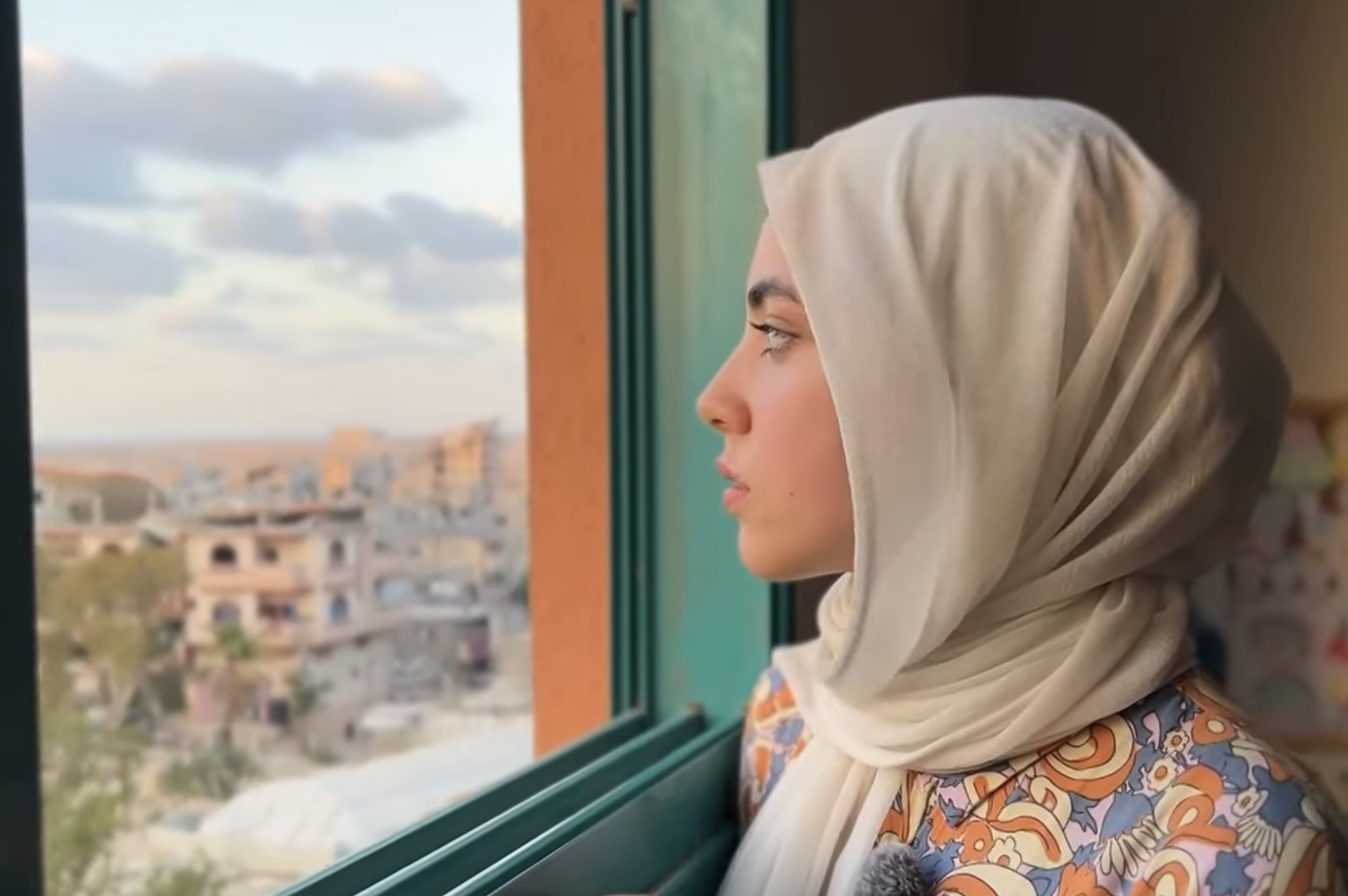 16-year-old Yara Youssef Abu Kweik draws pictures to cope with her trauma and grief from Israel's war on Gaza.