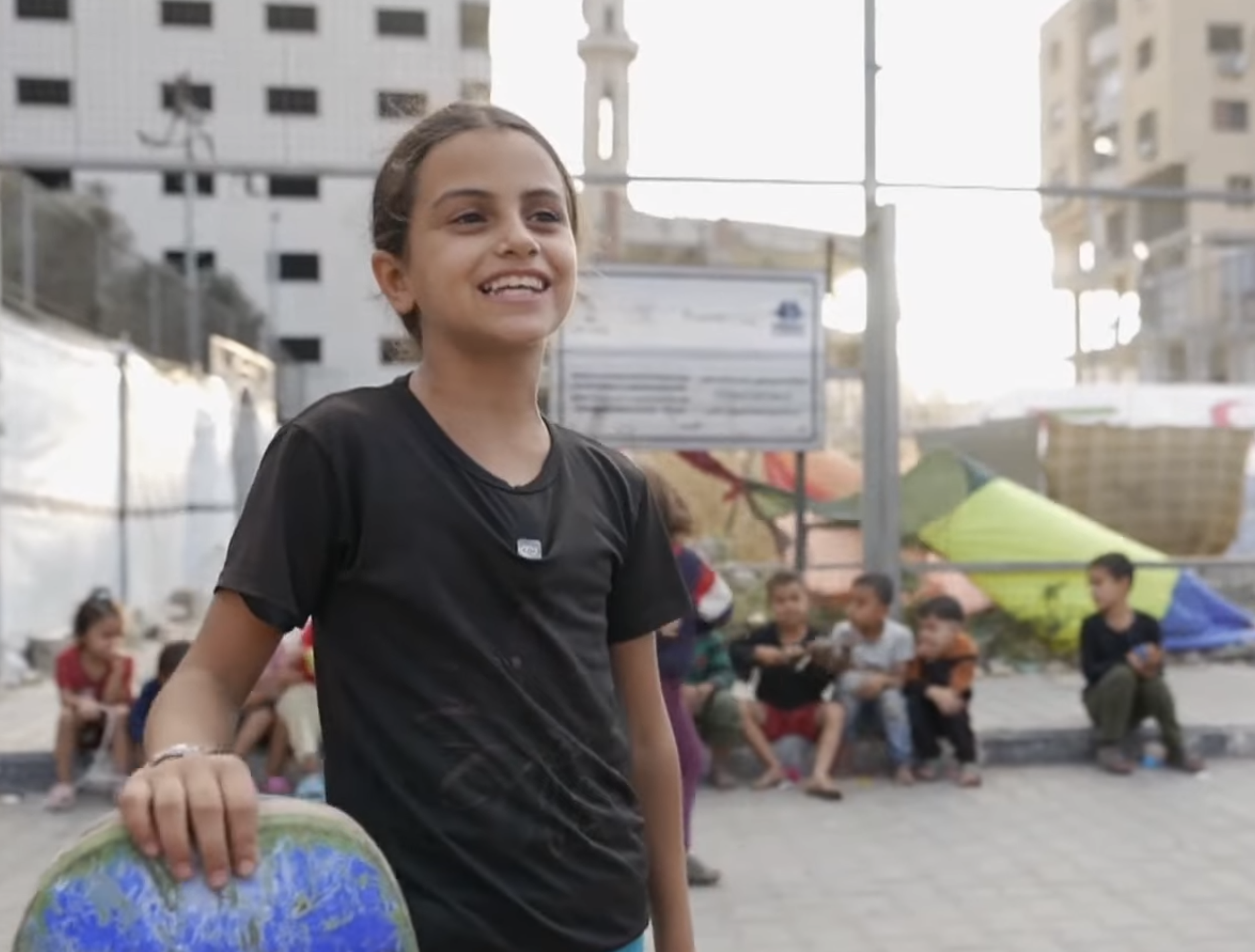 Gaza kids skateboarding