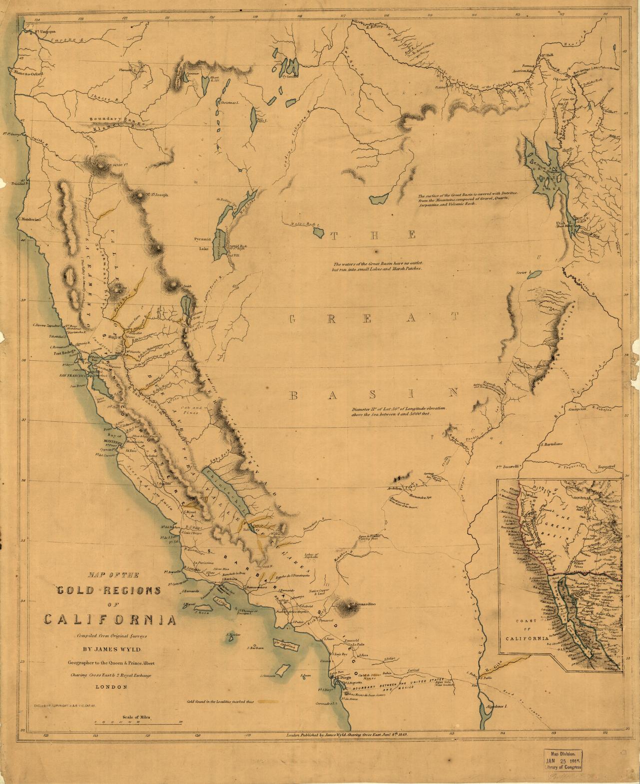 Gold mines and mining--California-Maps/Library of Congress Geography and Map Division Washington, D.C.