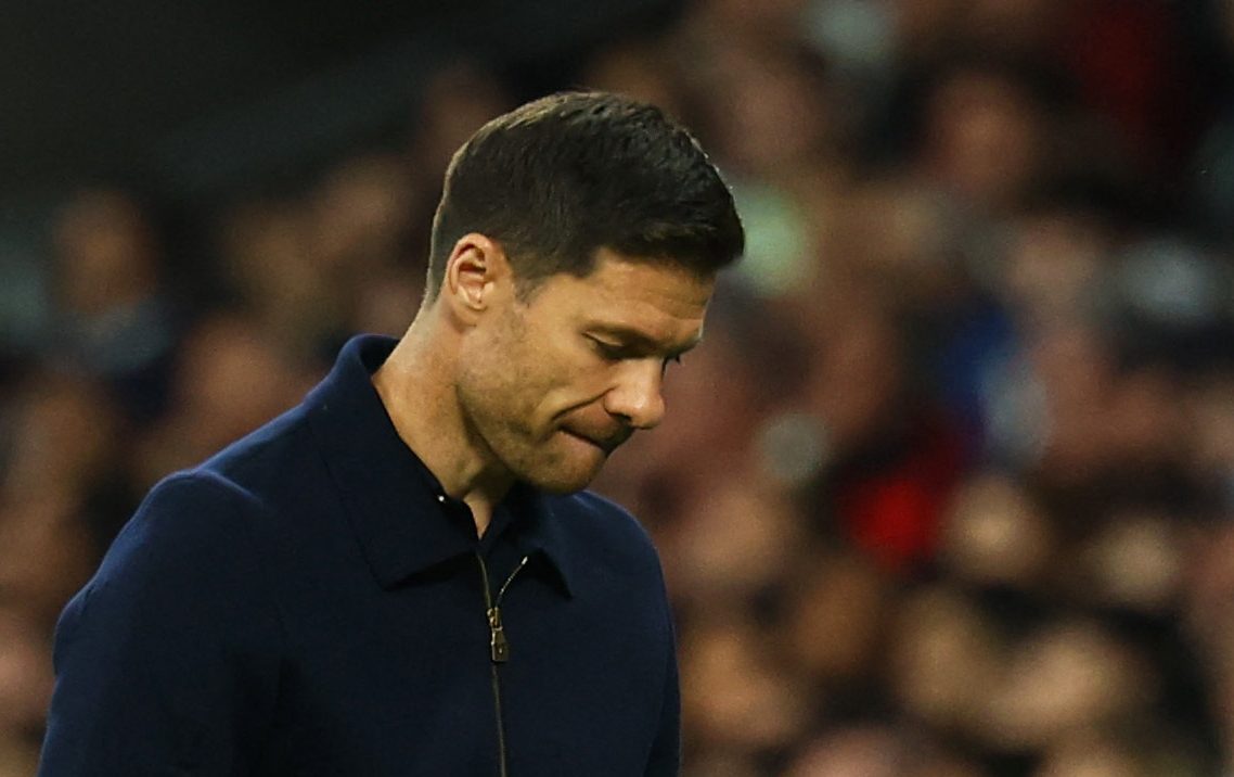 Real Madrid coach Xabi Alonso during a La Liga game