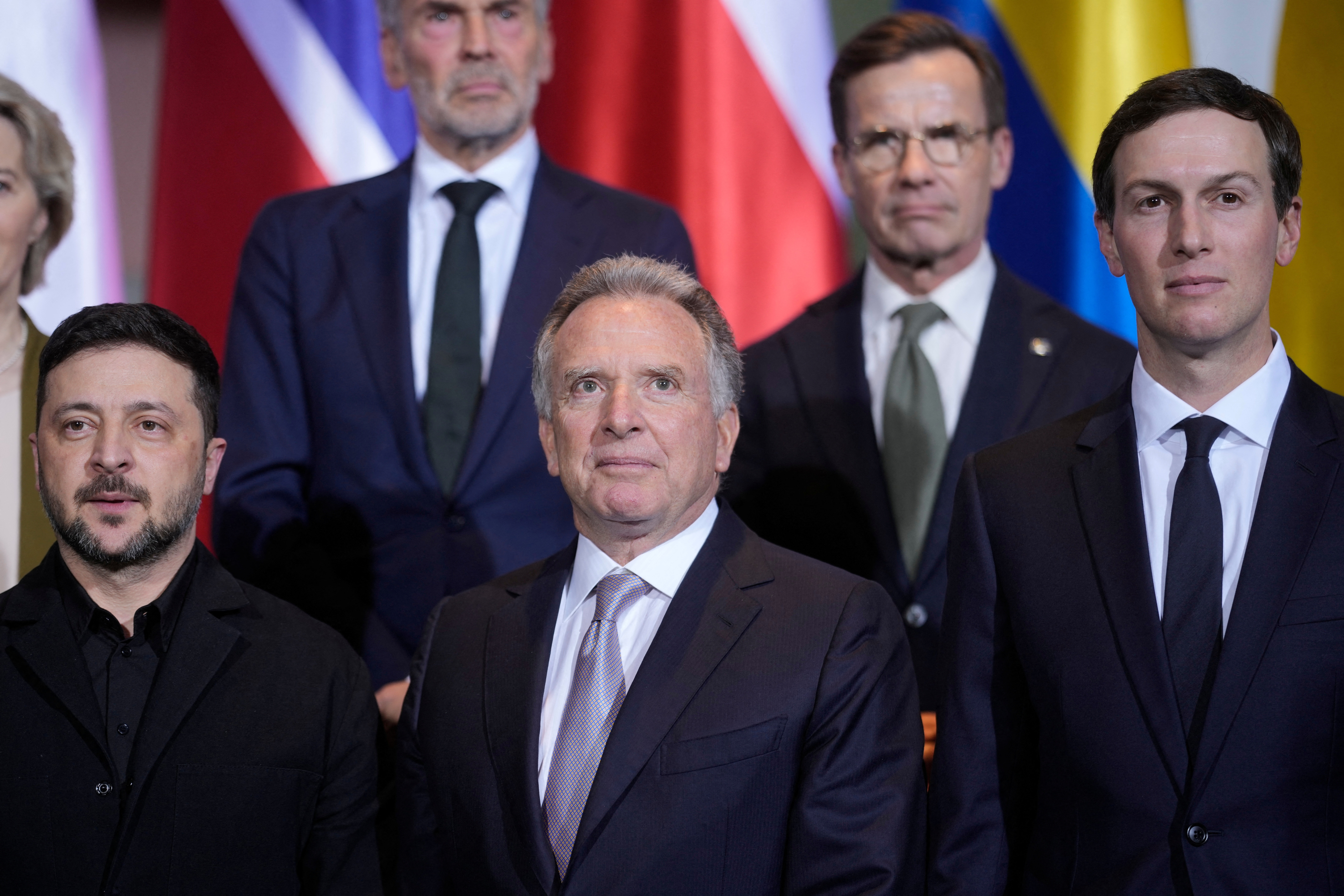 Ukraine's President Volodymyr Zelenskiy, Steve Witkoff, special envoy of the United States, and Jared Kushner