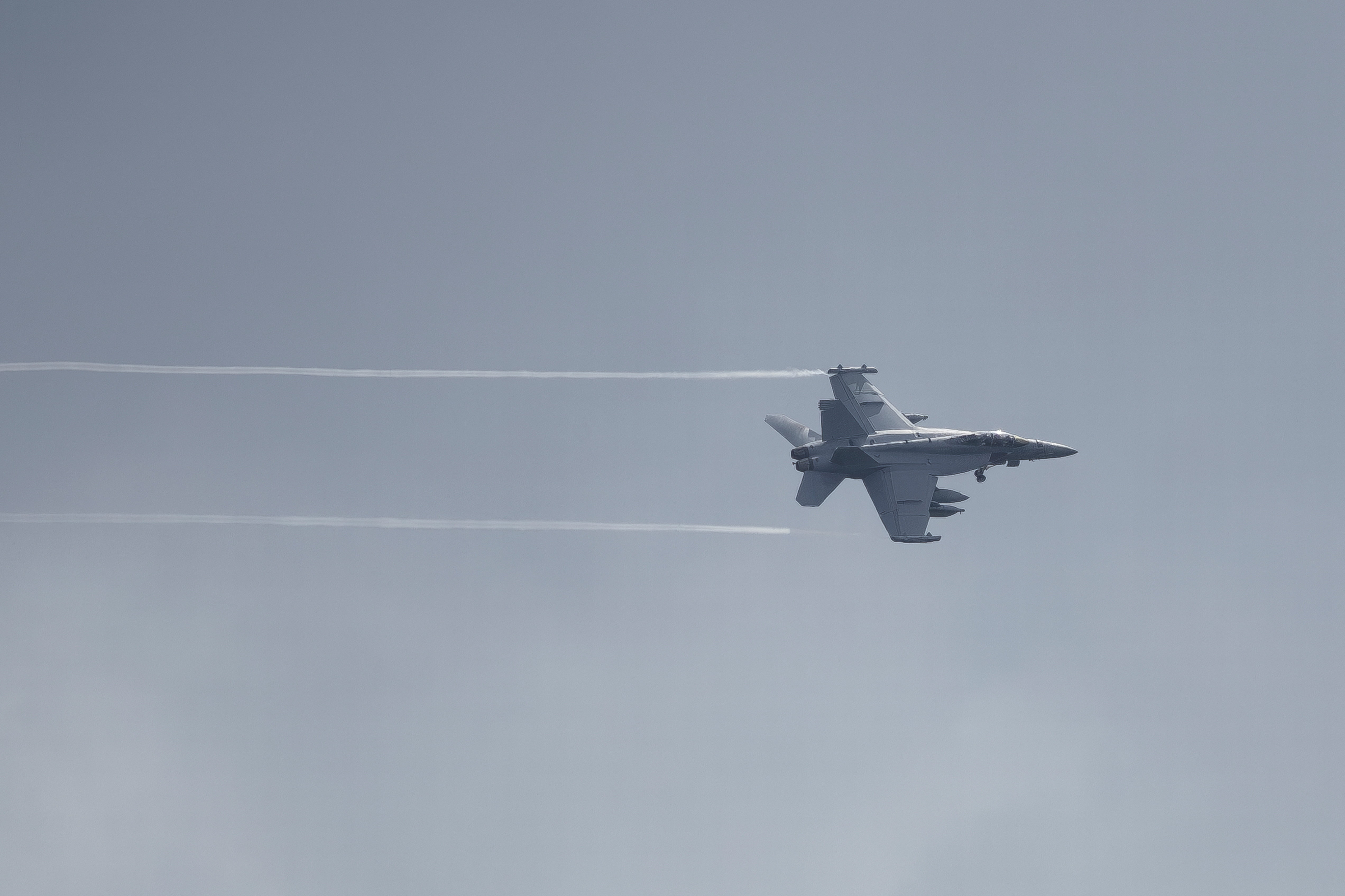 A U.S. Navy EA-18G Growler aircraft flies over the former Roosevelt Roads naval base before landing in Ceiba, Puerto Rico, December 17, 2025. REUTERS/Ricardo Arduengo TPX IMAGES OF THE DAY