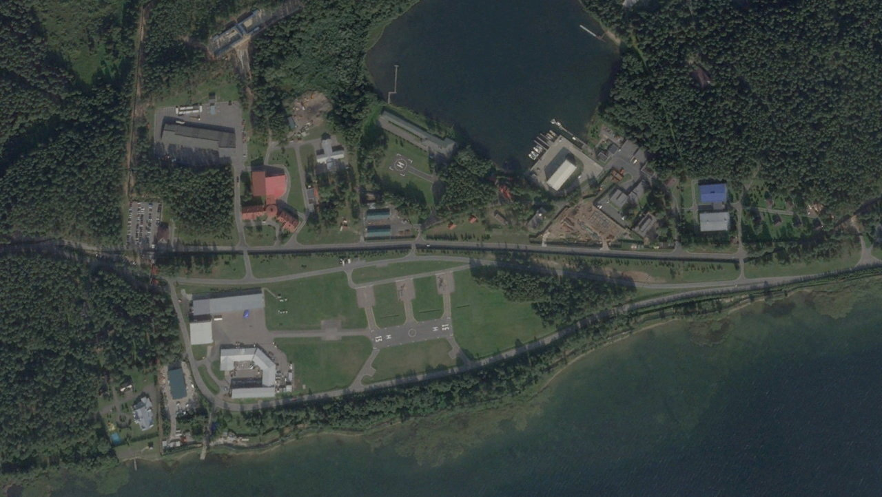 Satellite imagery shows Vladimir Putin's residential complex in Roshchino, Novgorod Region