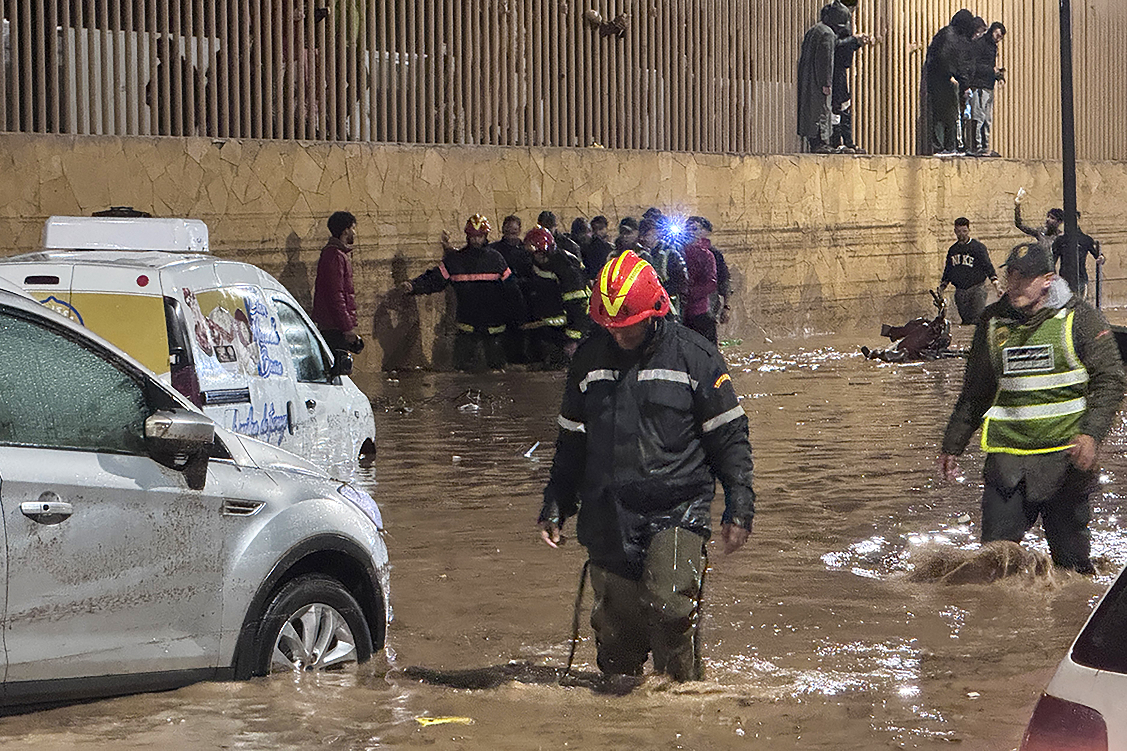 The Moroccan town of Safi was hit by disastrous flash flooding on Sunday, with more rains predicted