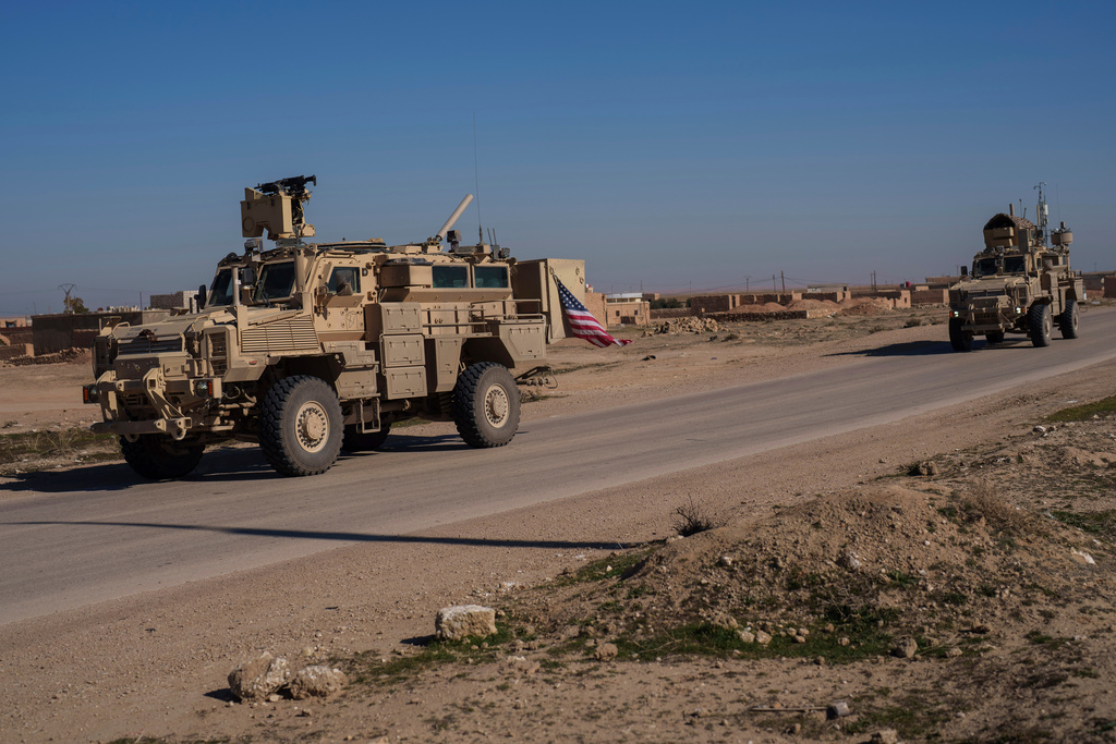US military vehicles in Syria