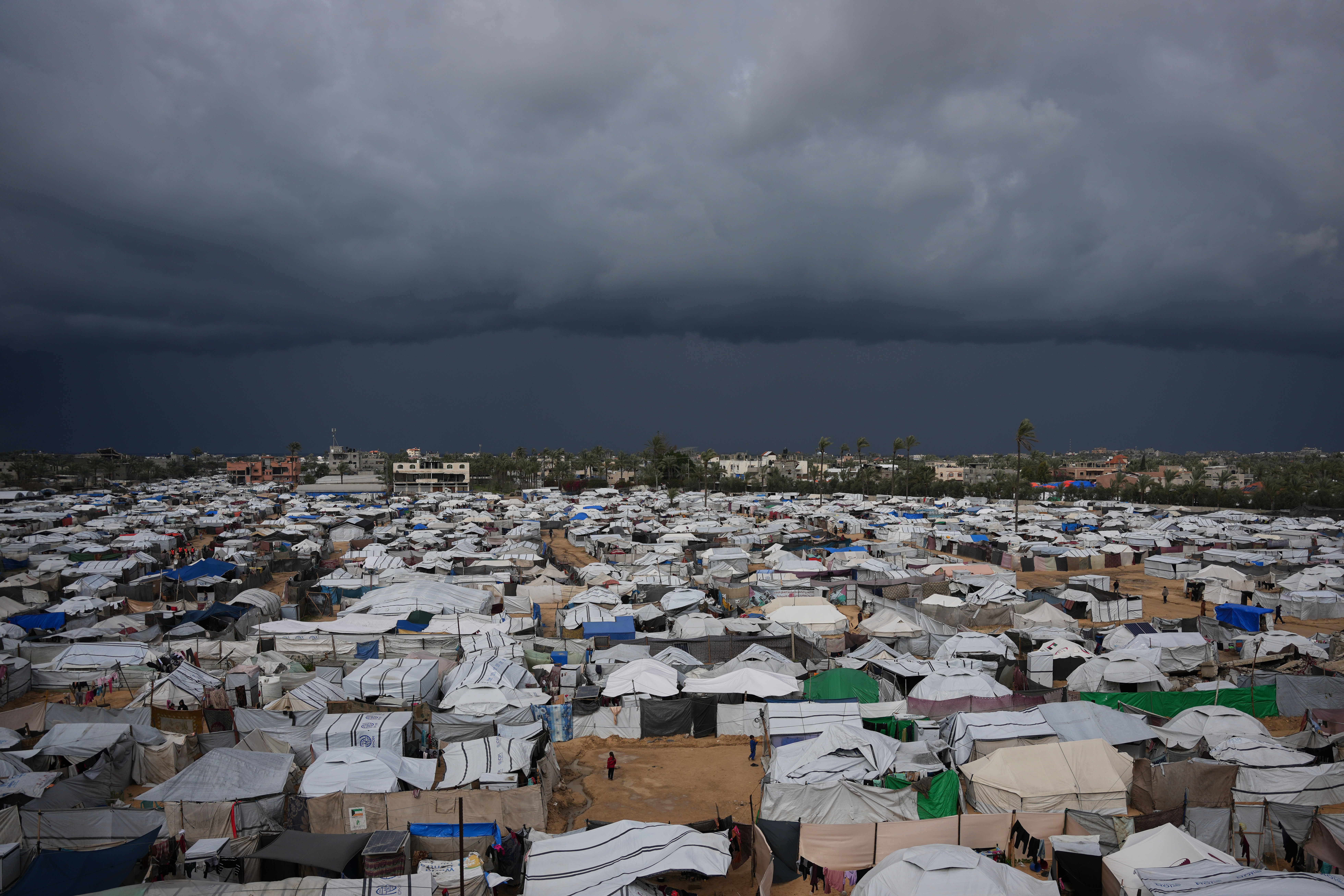Winter floods wreak havoc on Gaza displacement camps amid aid shortages