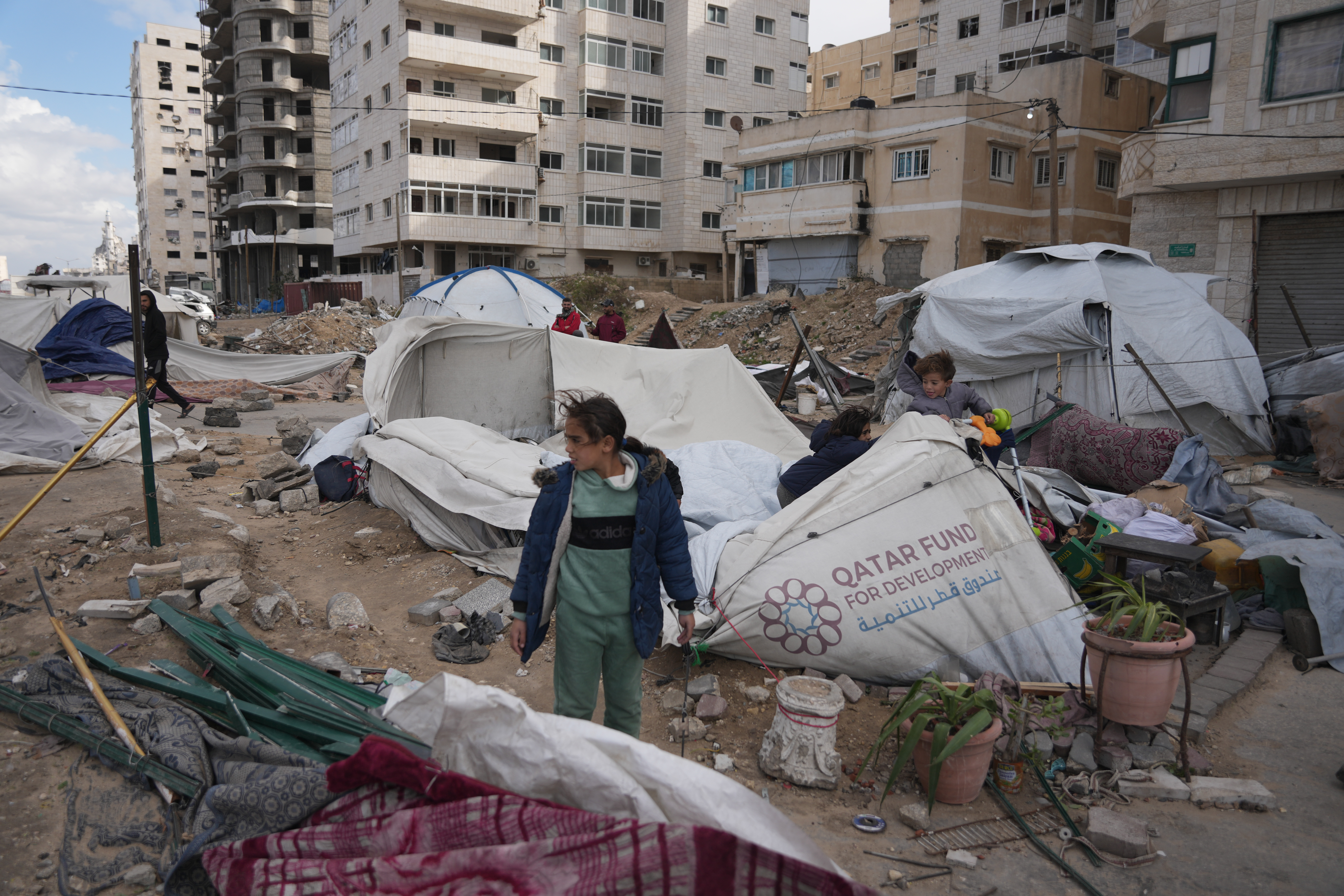 Winter floods wreak havoc on Gaza displacement camps amid aid shortages