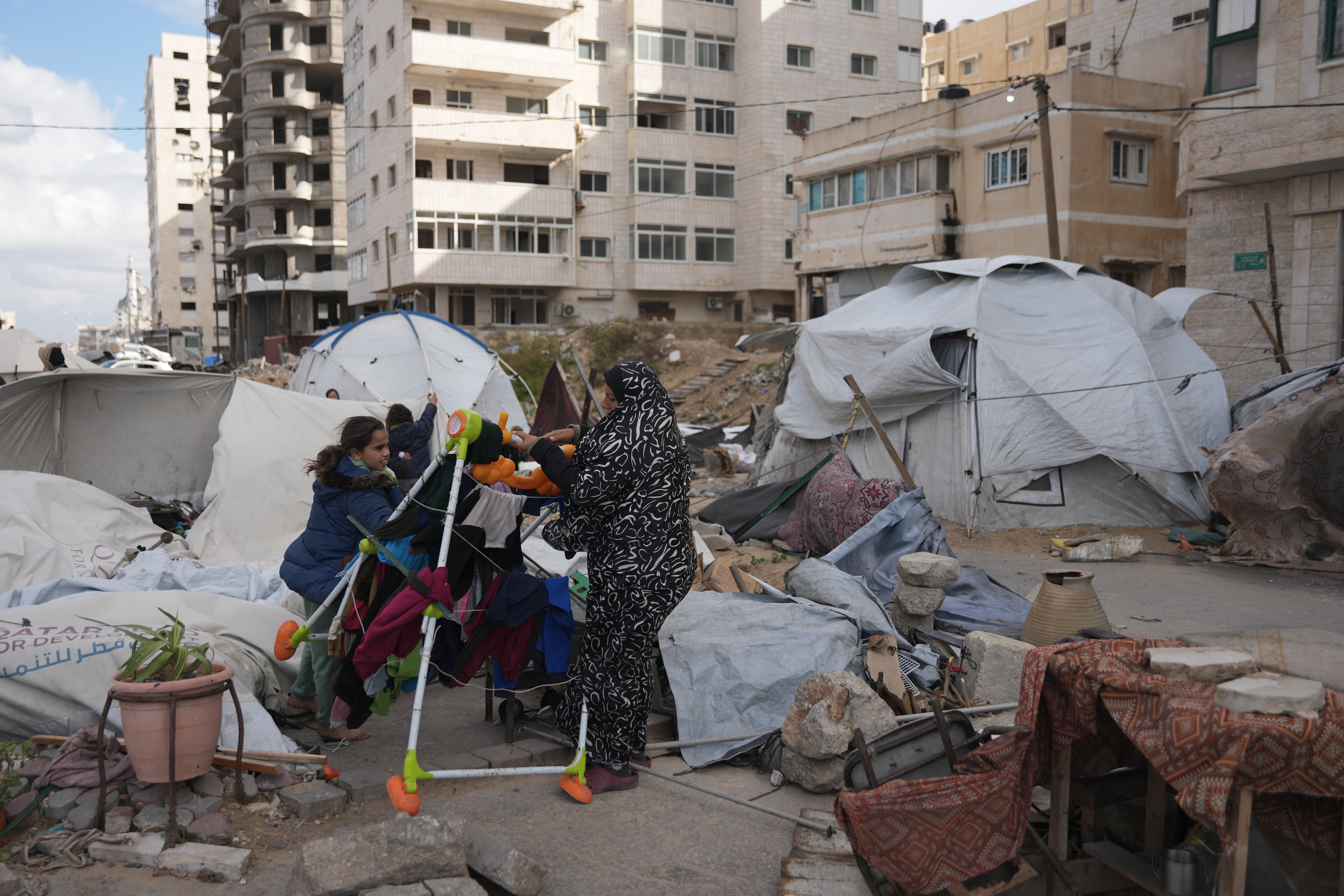 Winter floods wreak havoc on Gaza displacement camps amid aid shortages