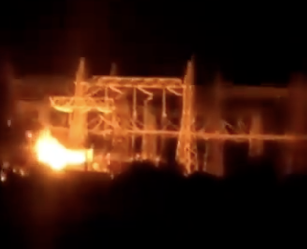 Screengrab shows RSF strike on atbara power station..