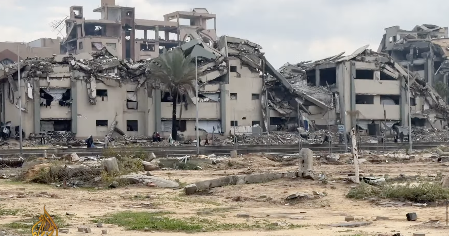 Buildings across Gaza have been destroyed by Israel's bombardment. [Al Jazeera]