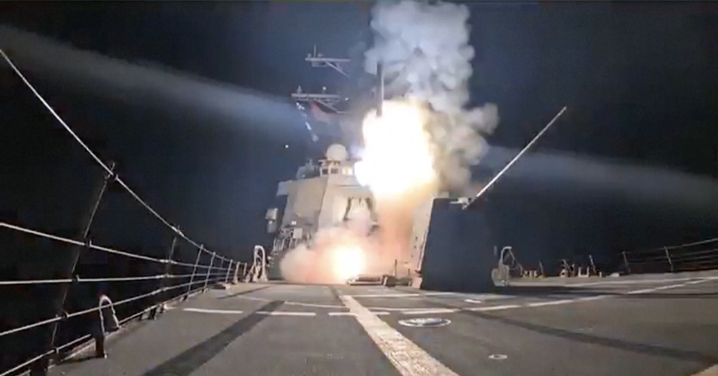 Still released from US military said to show release of missile during strike on Nigeria