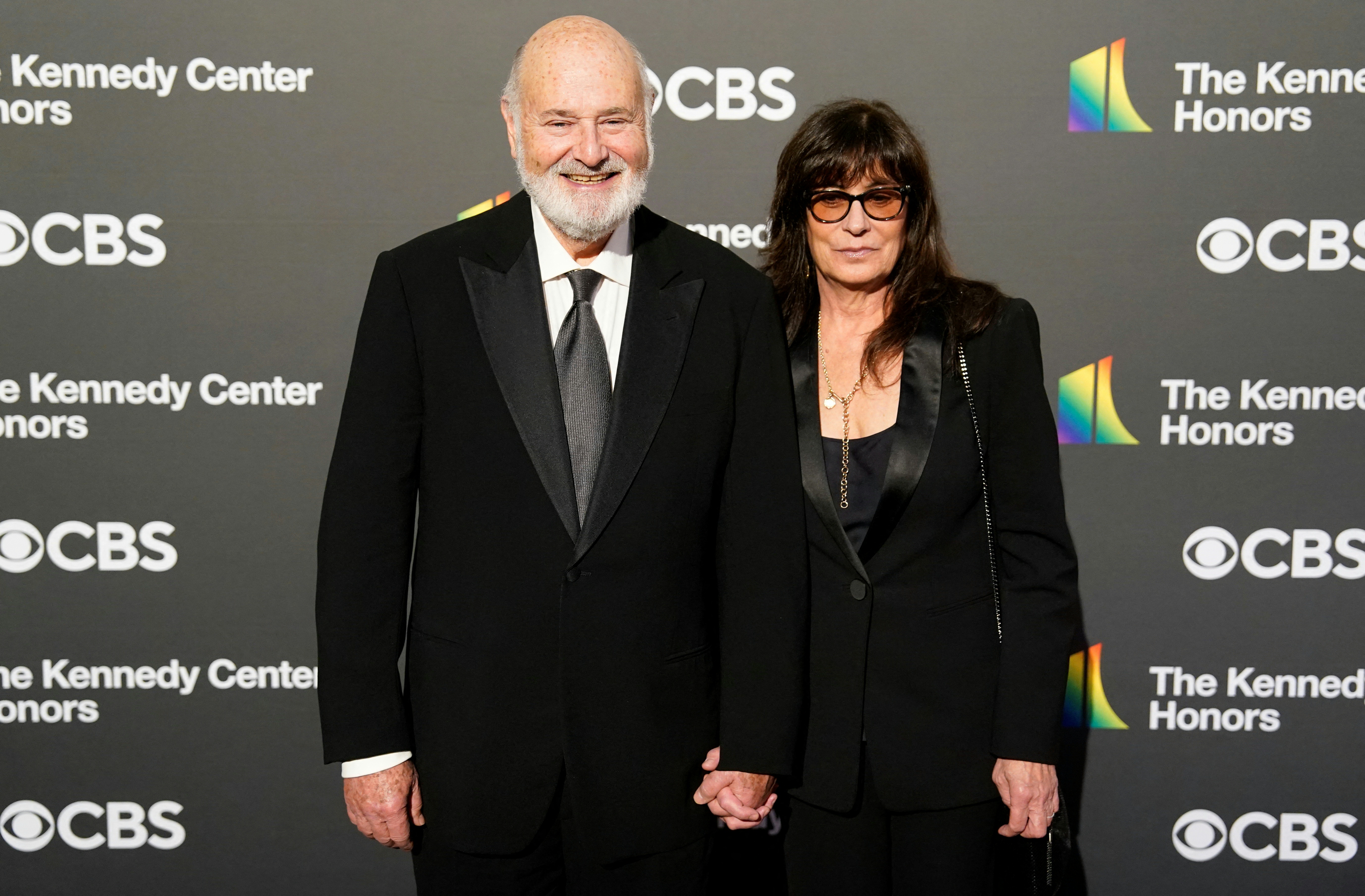 (FILES) US actor and director Rob Reiner and his wife Michele Reiner attend the 46th Kennedy Center Honors gala at the Kennedy Center for the Performing Arts in Washington, DC, on December 3, 2023.