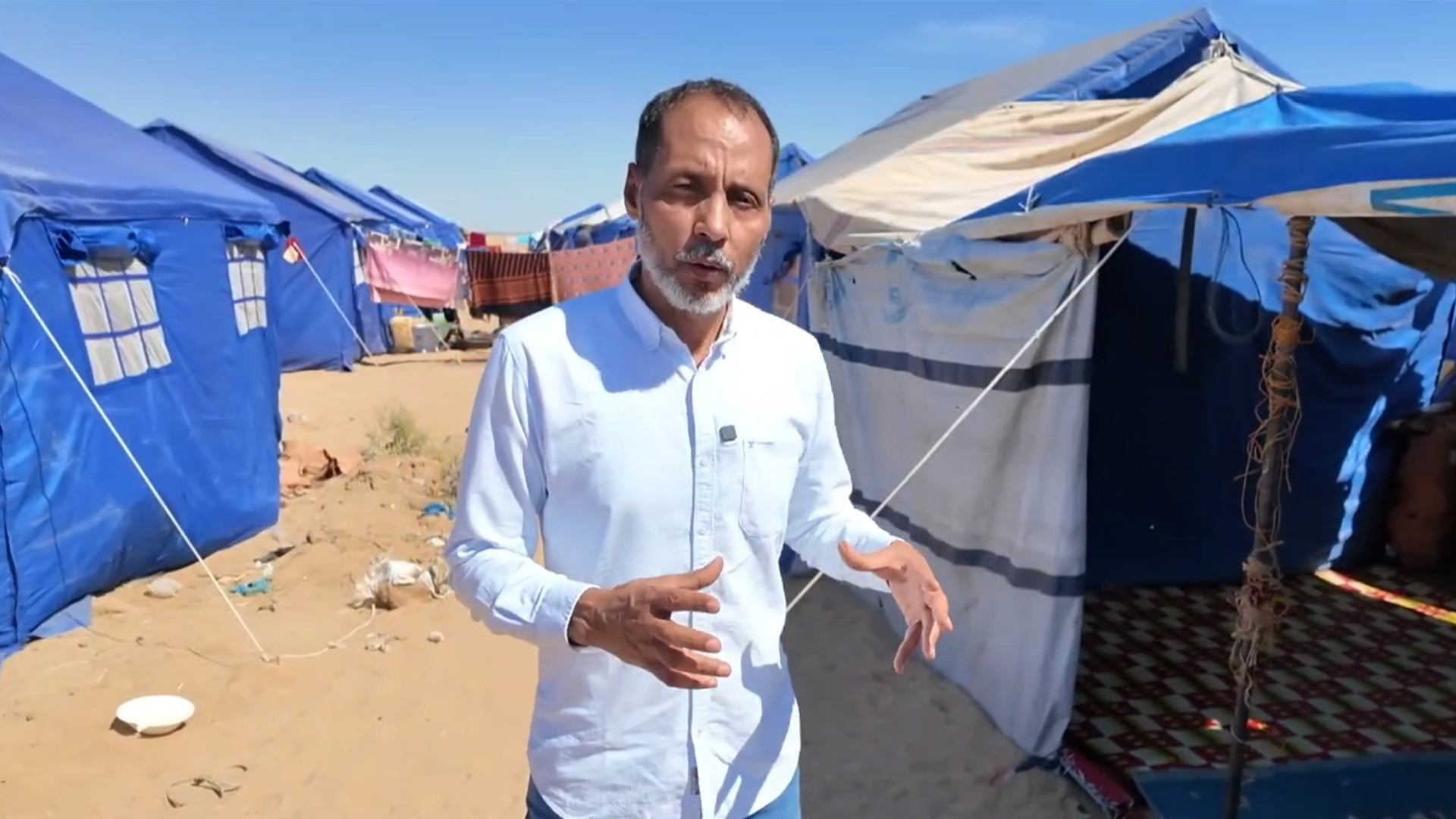 Displacement camp running out of supplies for people fleeing Sudan’s war