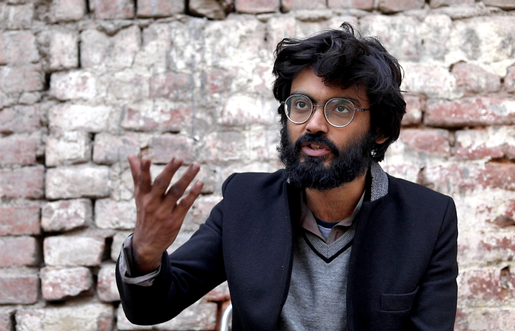 Sharjeel Imam, a student and former co-organiser of a sit-in protest against a new citizenship law, gives an interview in New Delhi, India on December 22, 2019, in this screen grab taken from a video footage on December 22, 2019