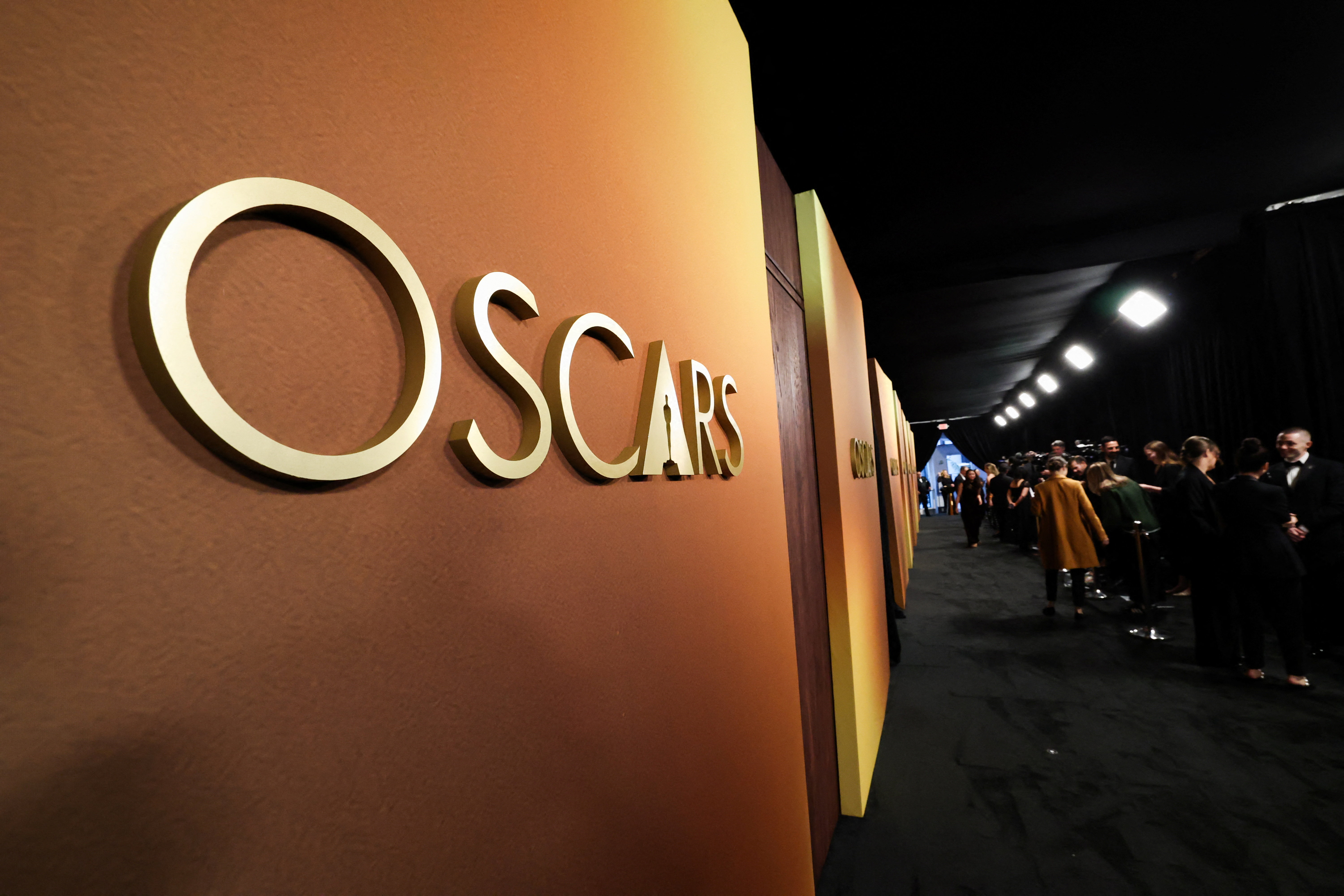 The Oscars logo is displayed on a wall at the Academy of Motion Picture Arts and Sciences 16th Governors Awards in Los Angeles, California, U.S., November 16, 2025. [Mario Anzuoni/Reuters]