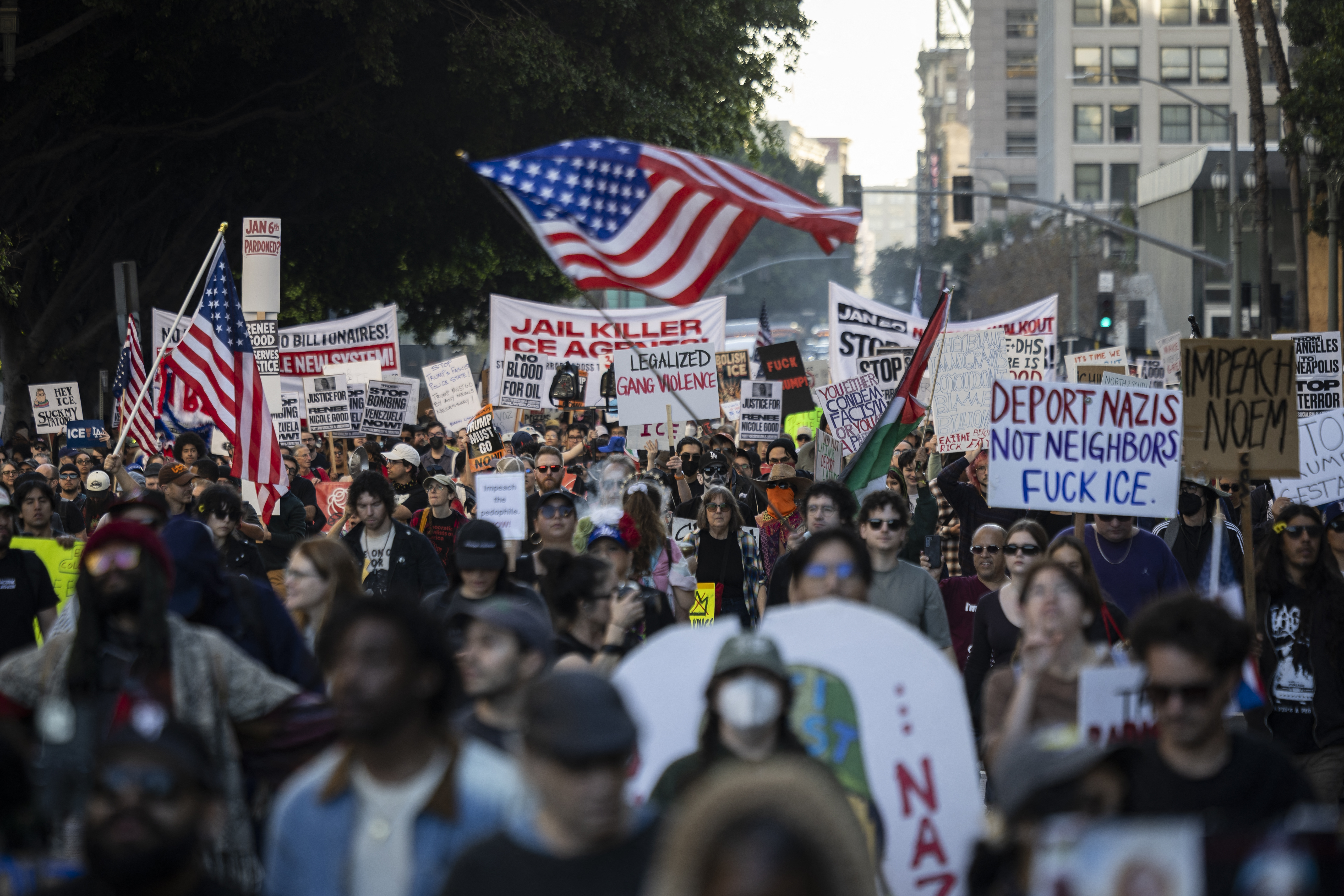 Rallies across US after woman shot and killed by immigration agent
