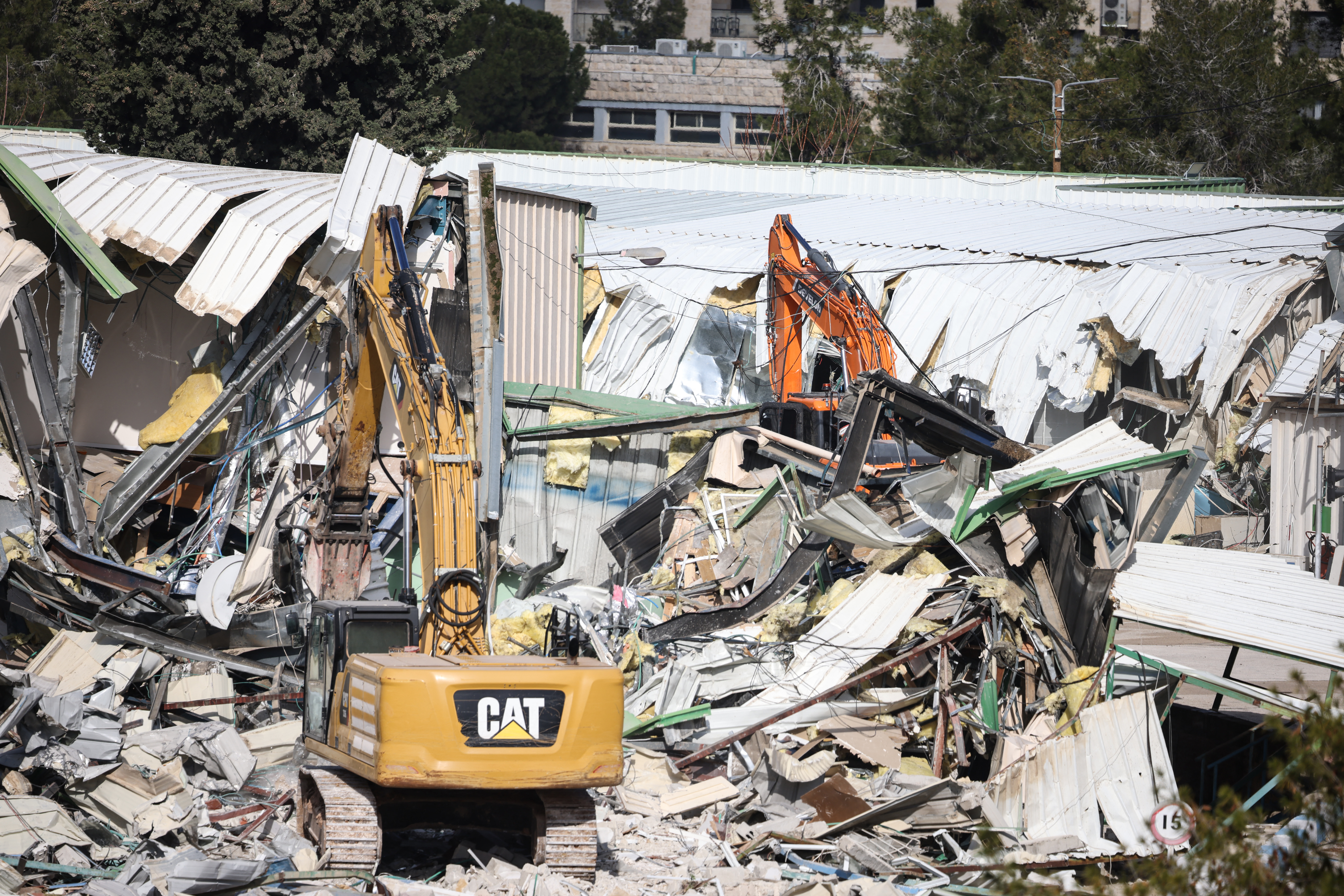 Israeli authorities demolish an UNRWA compound in occupied East Jerusalem on January 20, 2026