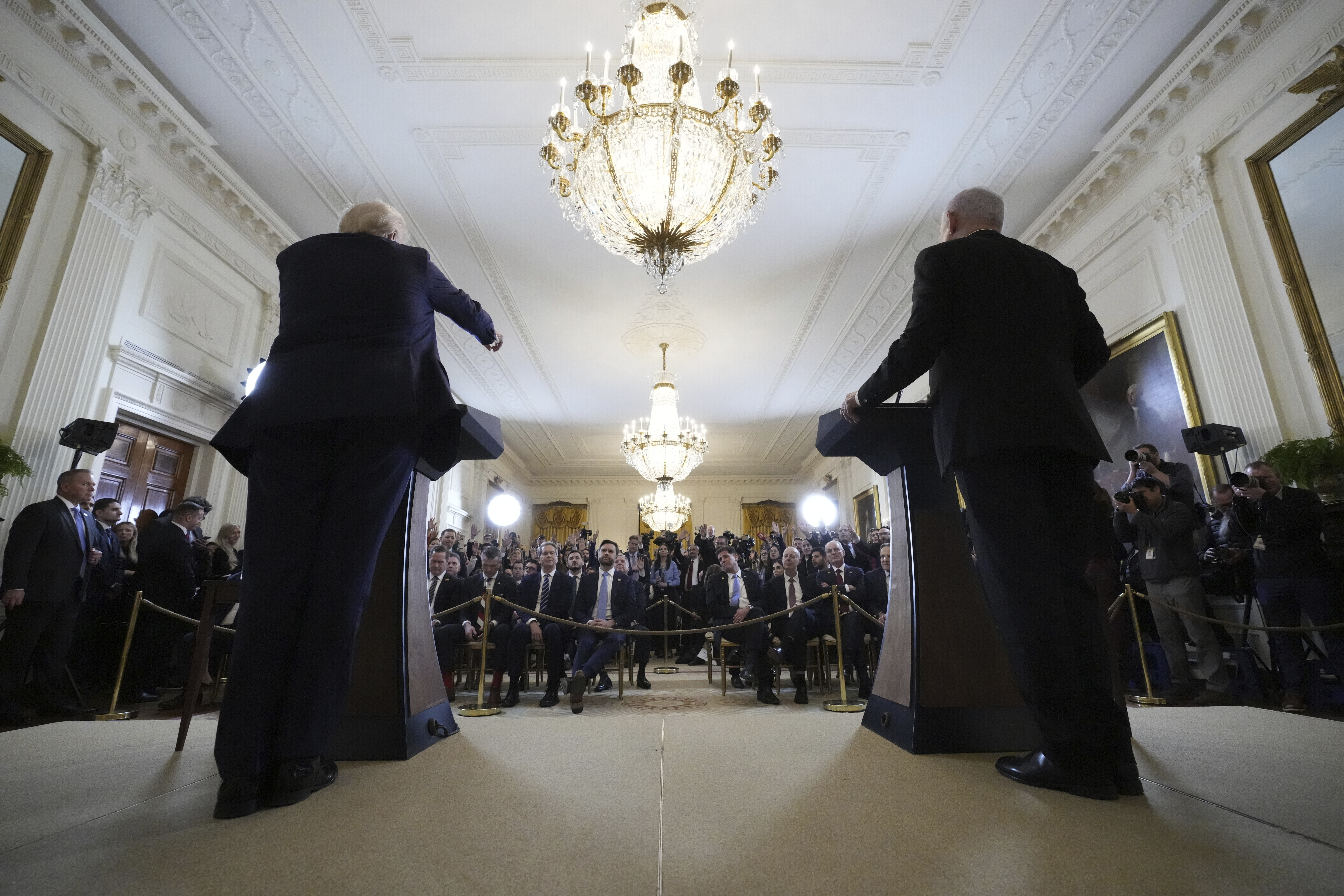 Netanyahu and Trump hold a news conference