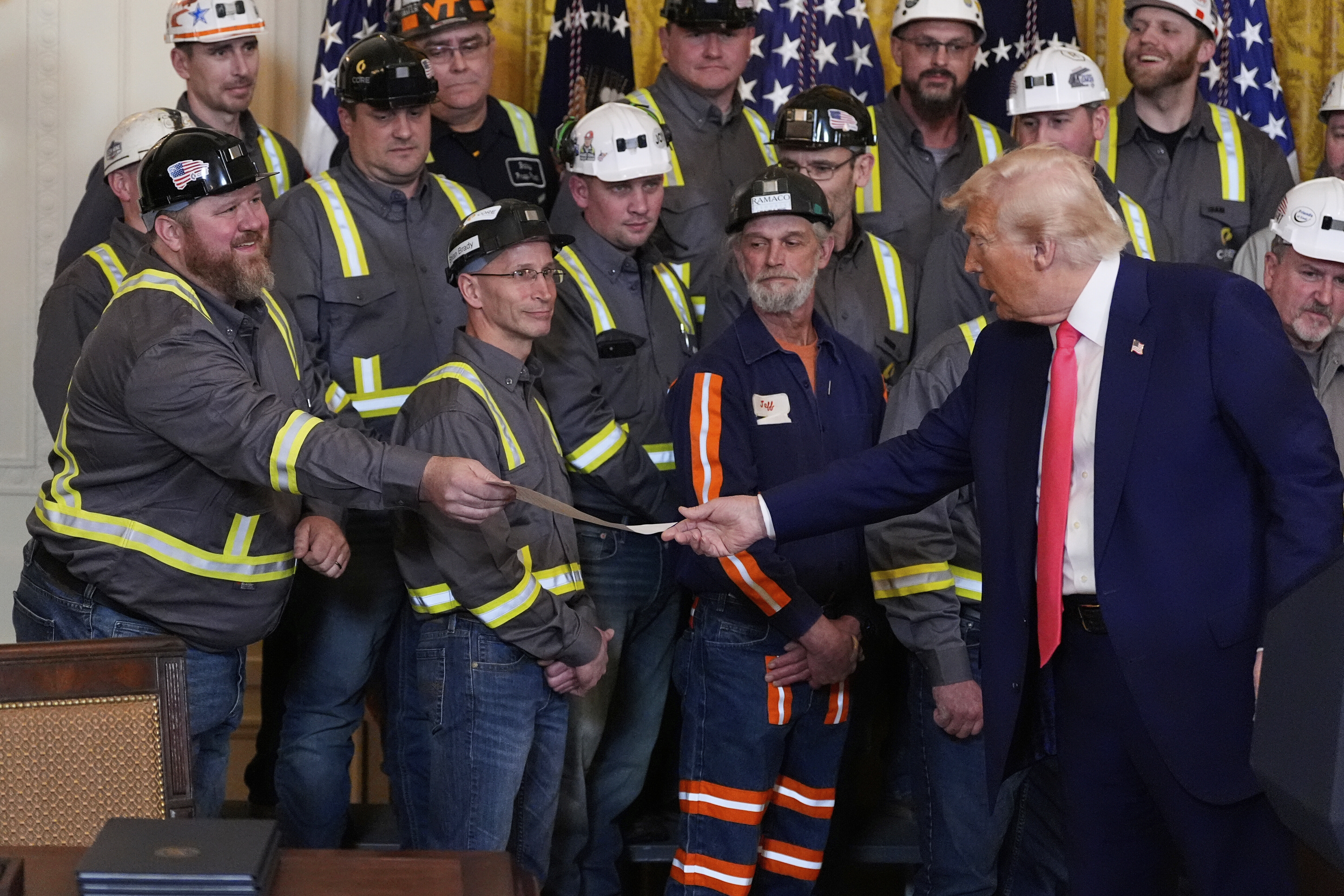 Trump hosts energy workers at the White House