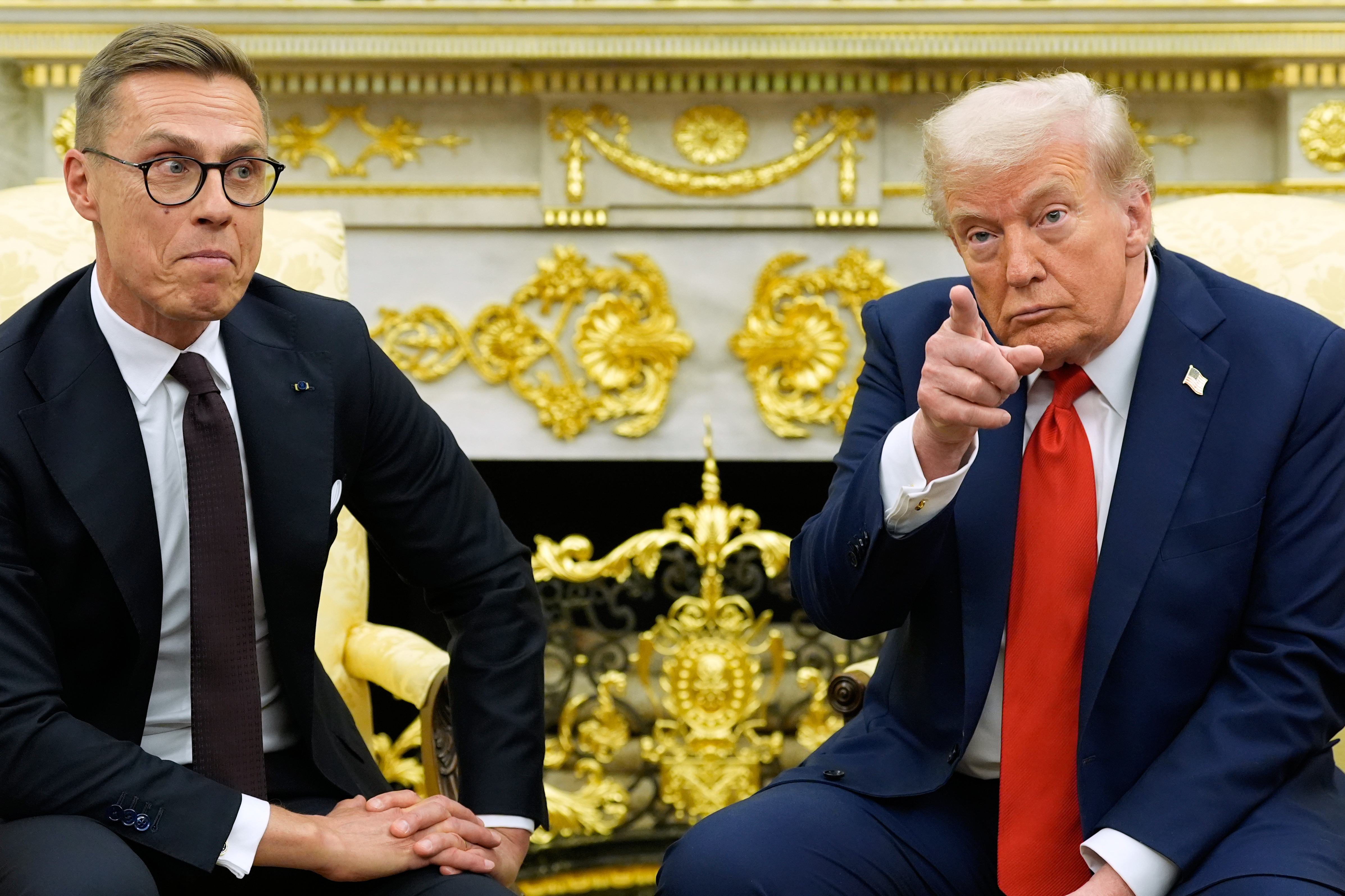 Alexander Stubb and Donald Trump in the Oval Office