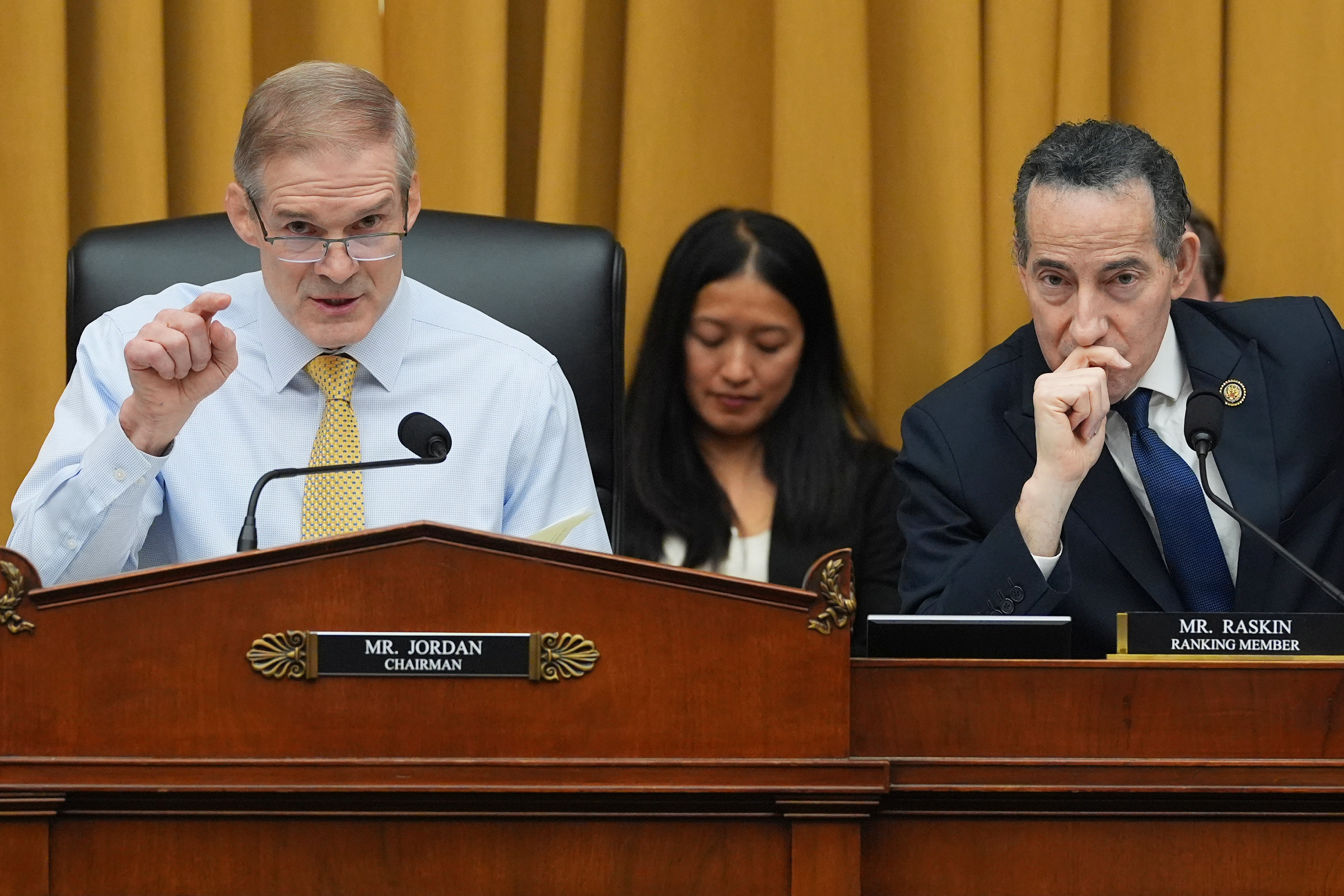 Jim Jordan and Jamie Raskin on the House Judiciary panel