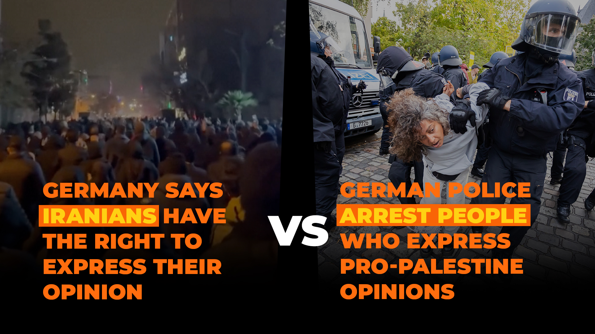 Germany’s double standard on peaceful protests