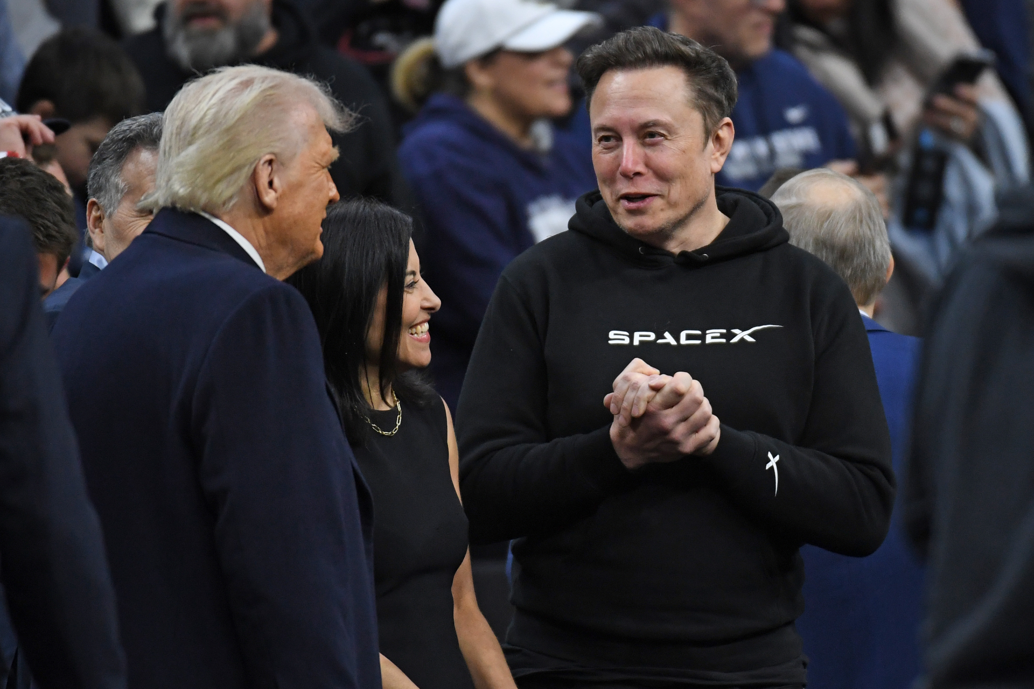 US President Donald Trump and Elon Musk