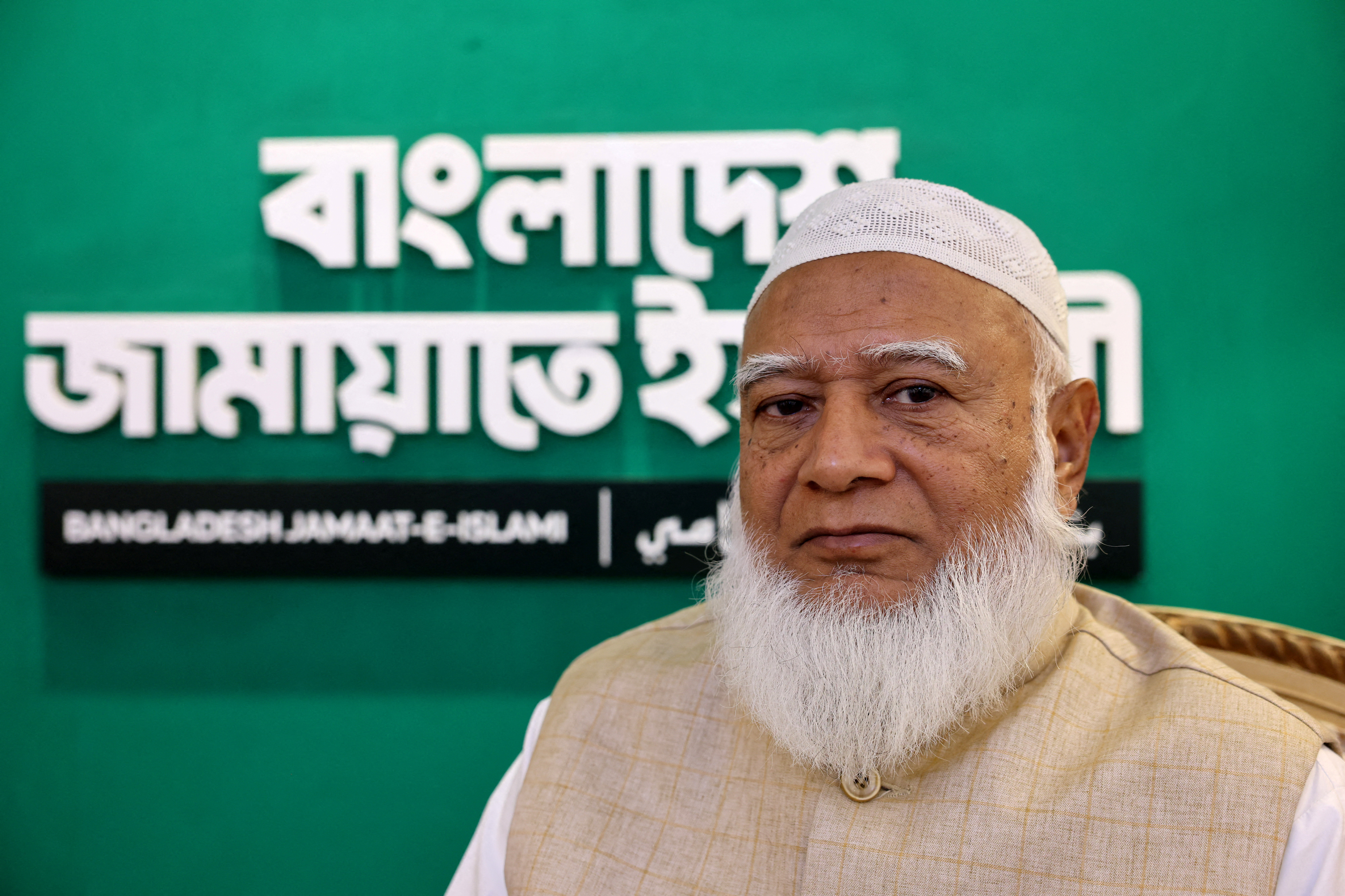 Shafiqur Rahman, Ameer (President) Jamaat-e-Islami, poses for a photograph after an interview with Reuters, in Dhaka, Bangladesh, December 31, 2025. REUTERS/Kazi Salahuddin