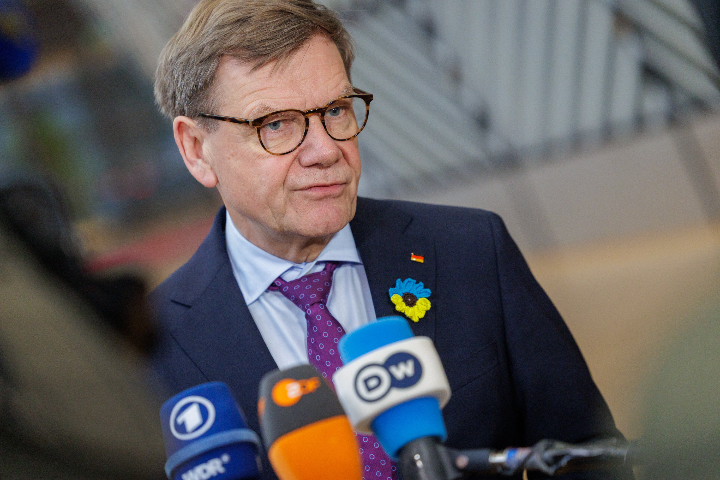 epa12770820 German Minister of Foreign Affairs Johann Wadephul speaks to the press at the start of a Foreign Affairs Council in Brussels, Belgium, 23 February 2026. EU foreign affairs chiefs will hold a discussion with the Minister of Foreign Affairs of Ukraine Andrii Sybiha - who will participate via VTC - and wiill also meet with the High Representative for Gaza, Nickolay Mladenov. EPA/OLIVIER MATTHYS