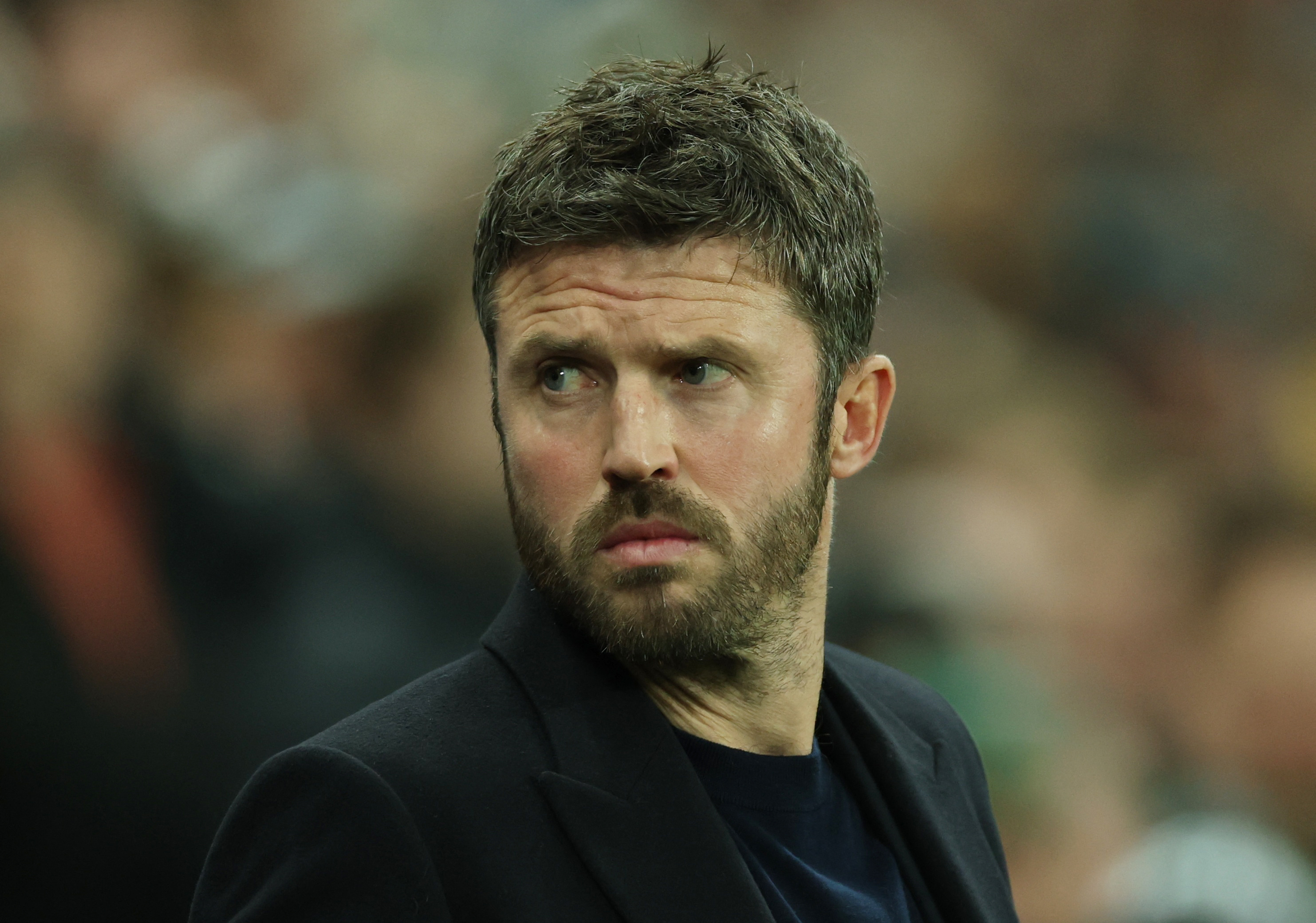 Manchester United's Michael Carrick in charge of a Premier League game