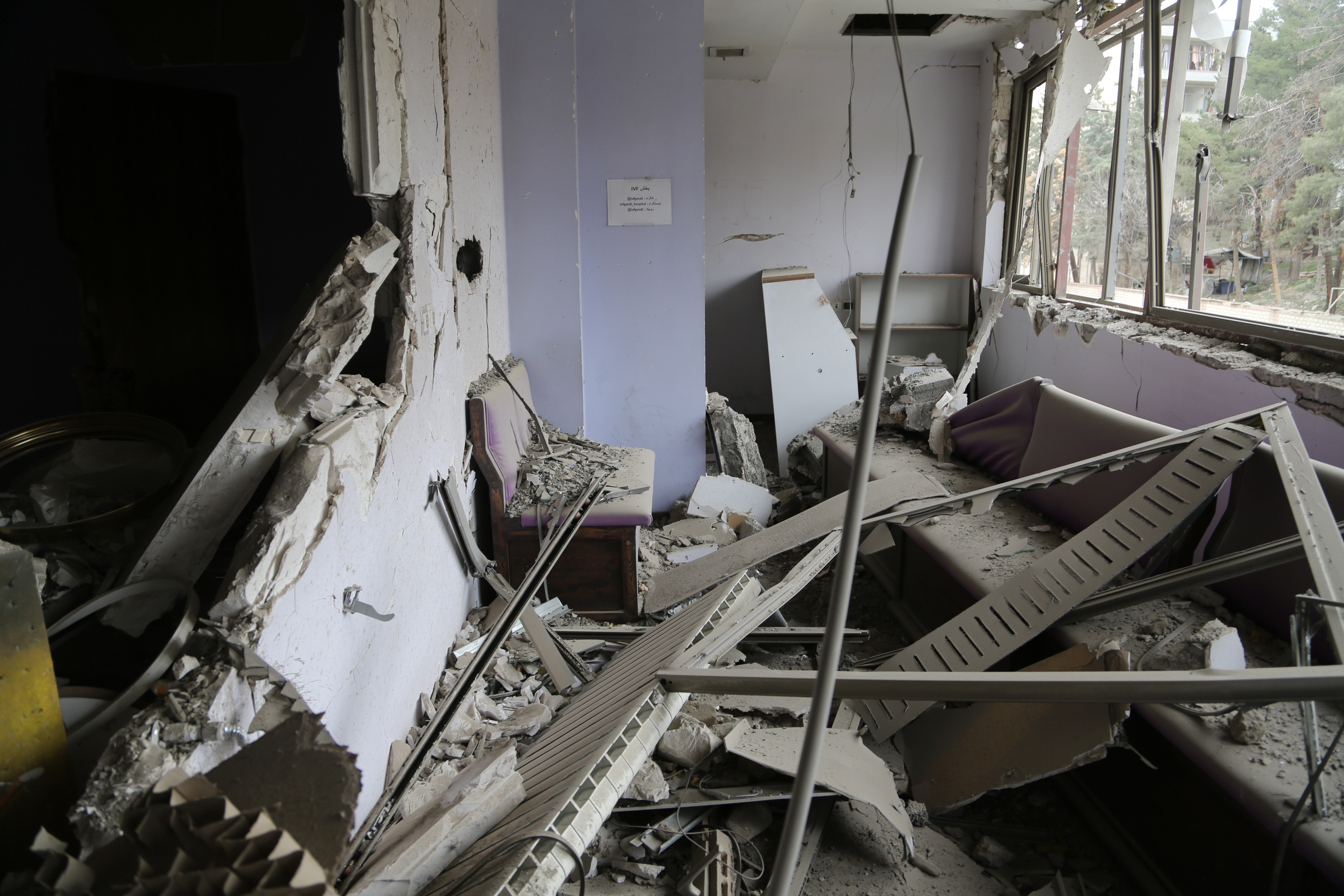 Joint US-Israeli attacks damage Gandi Hospital in Tehran