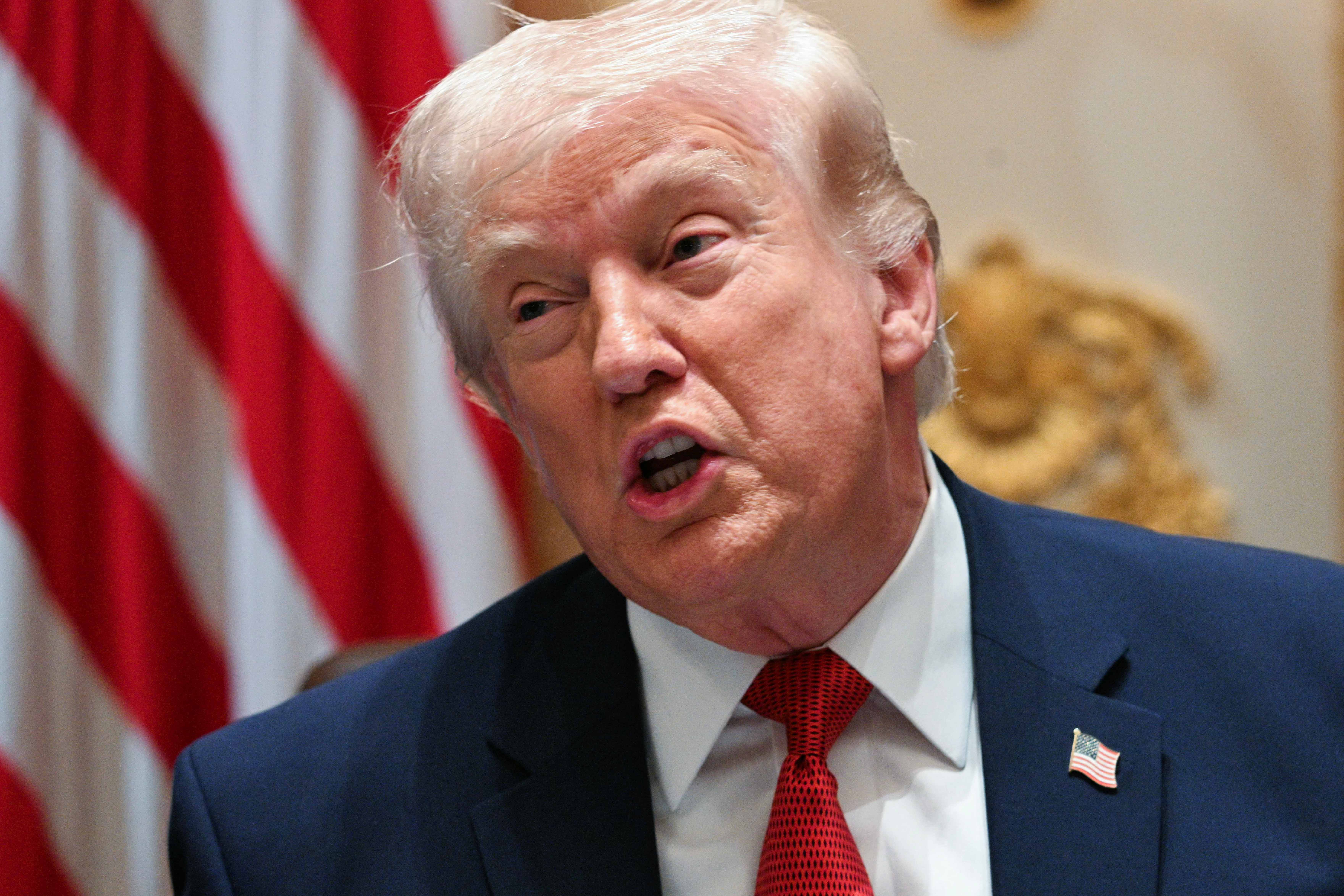 US President Donald Trump speaks during a cabinet meeting in the Cabinet Room of the White House on March 26, 2026 in Washington, DC. [Jim Watson/AFP]
