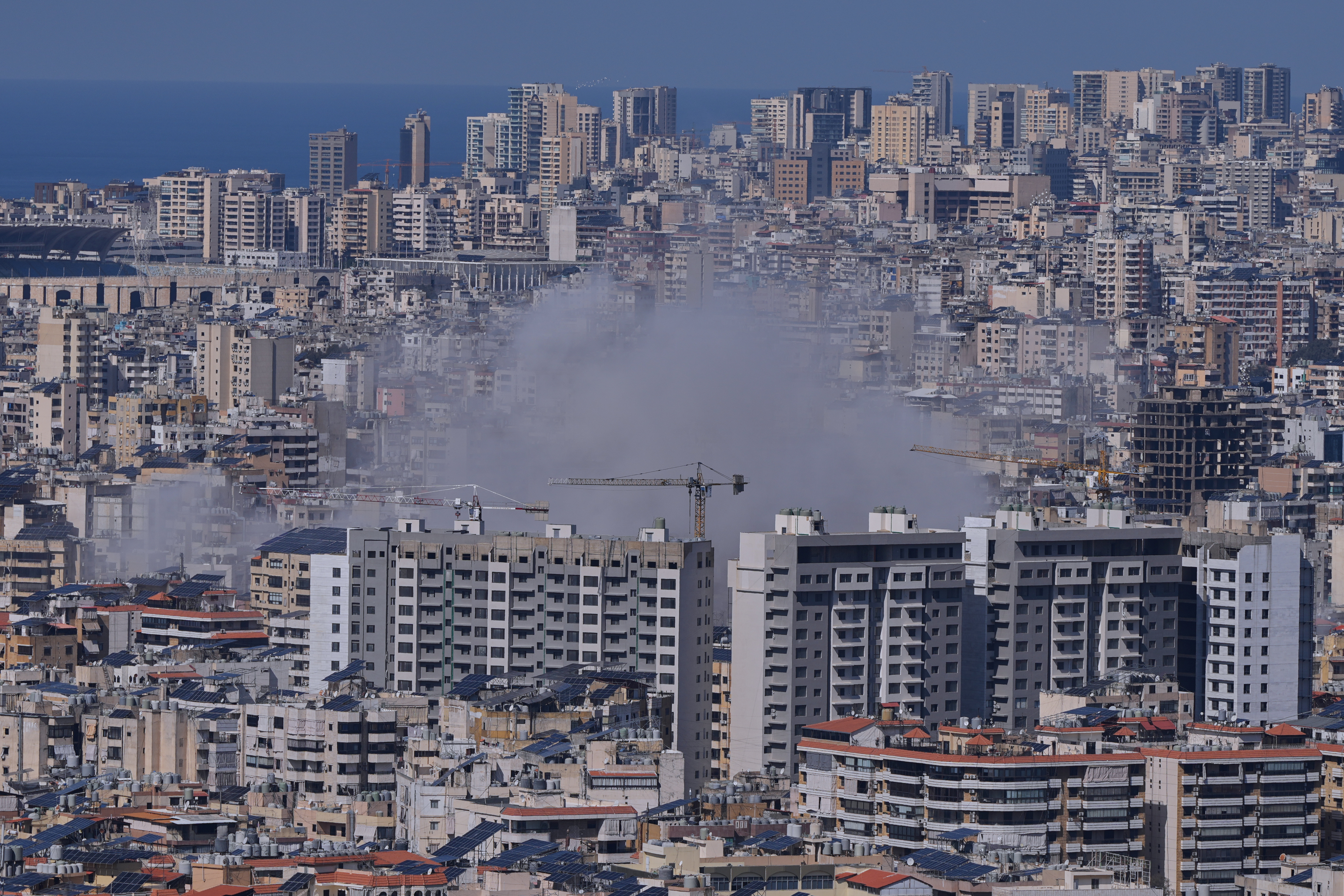 Lebanese civilians flee amid deadly Israeli strikes on Beirut suburbs
